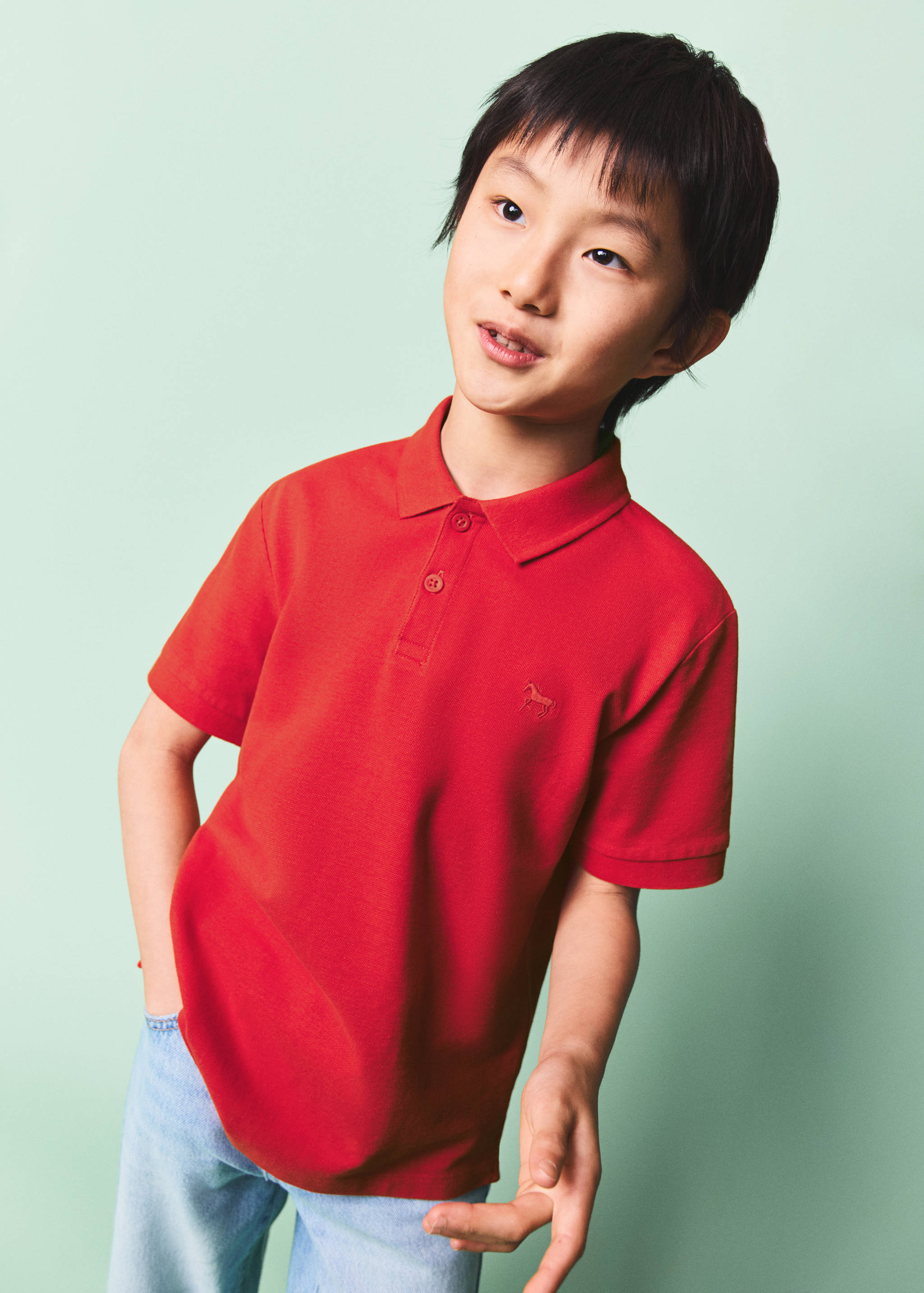 Polo basique coton - Plan moyen