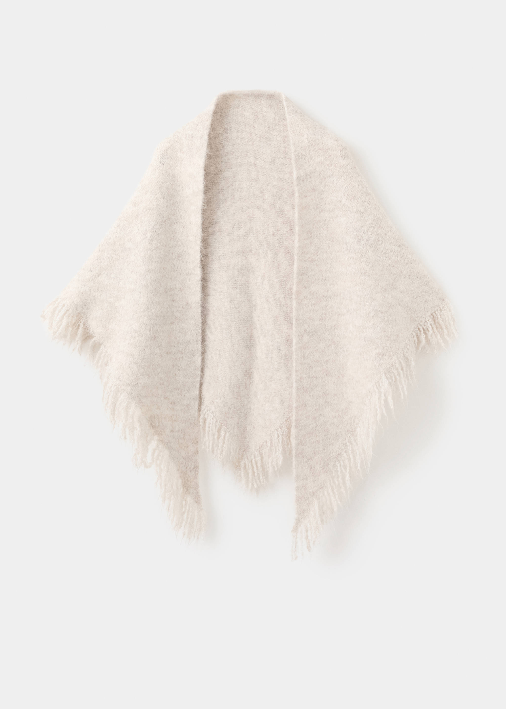 Shawl with fringed edges - Article without model