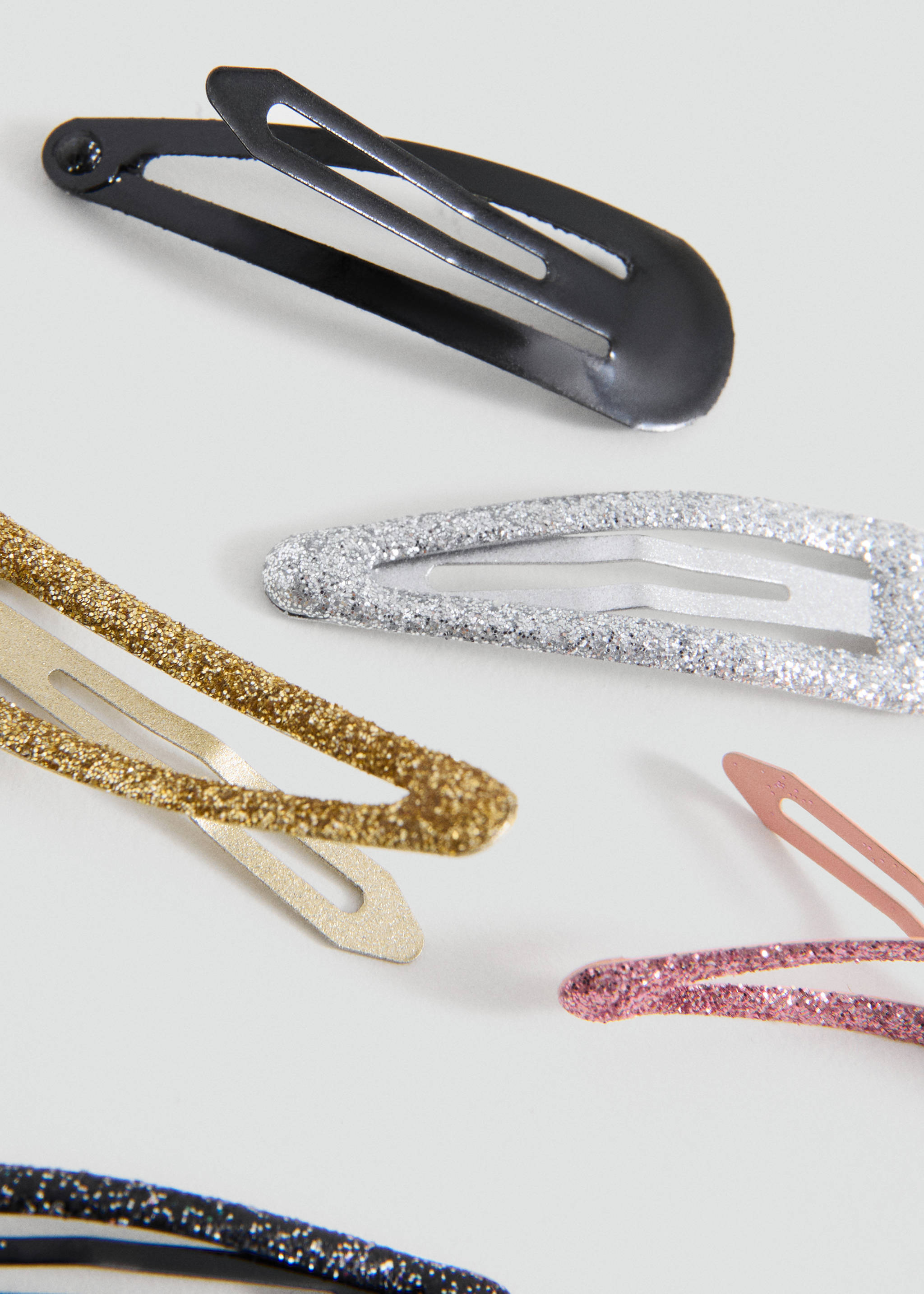 Pack of glitter hair clips - Details of the article 1