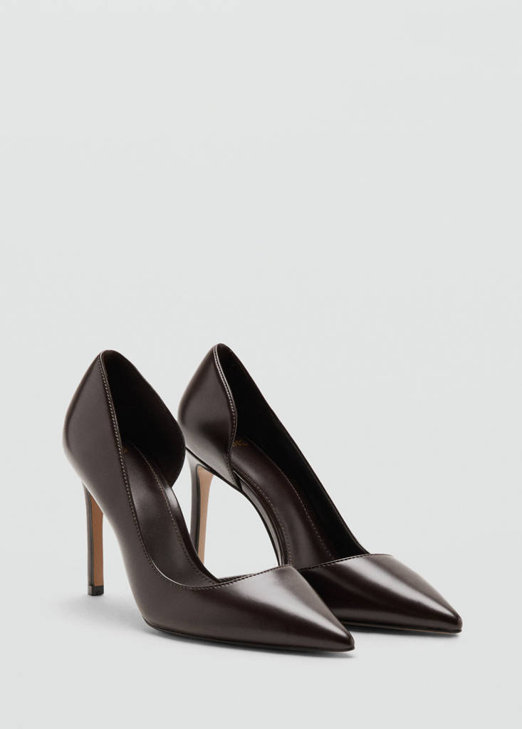 High-heeled shoes — Chocolate