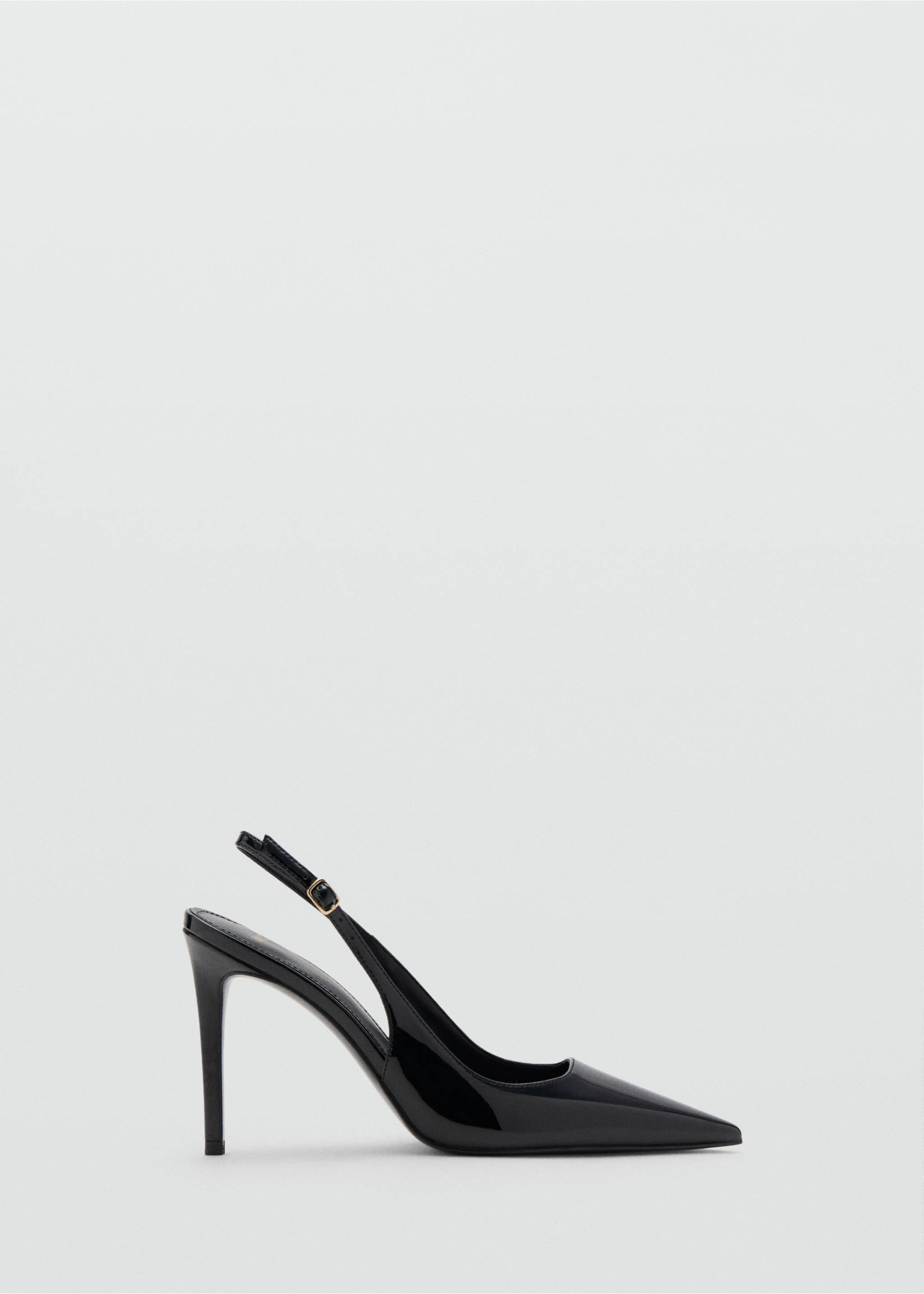 Chaussures à talon en cuir vernis - Article sans modèle, Noir. Ref: 27081209-00.