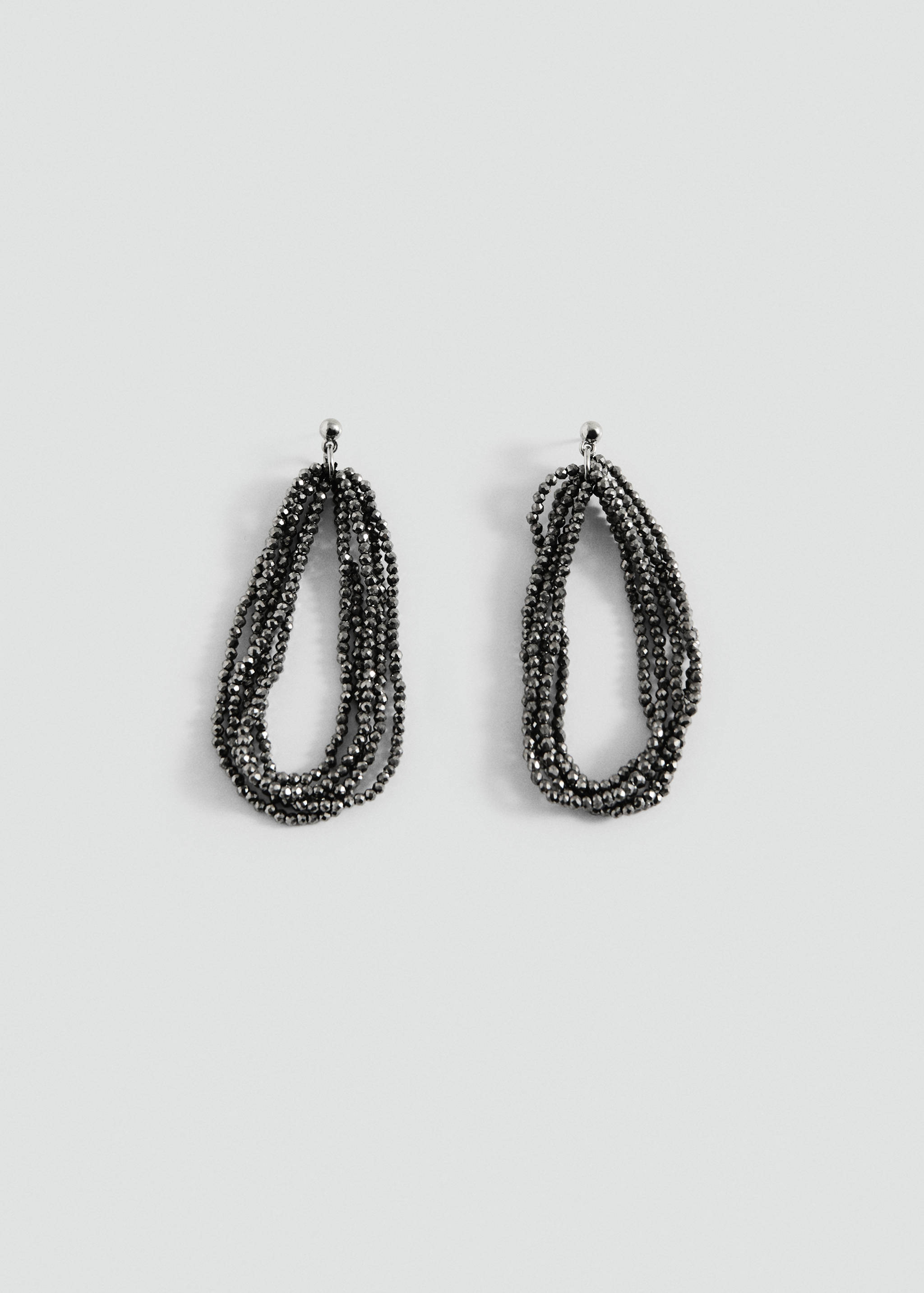 Transparent bead earrings - Article without model