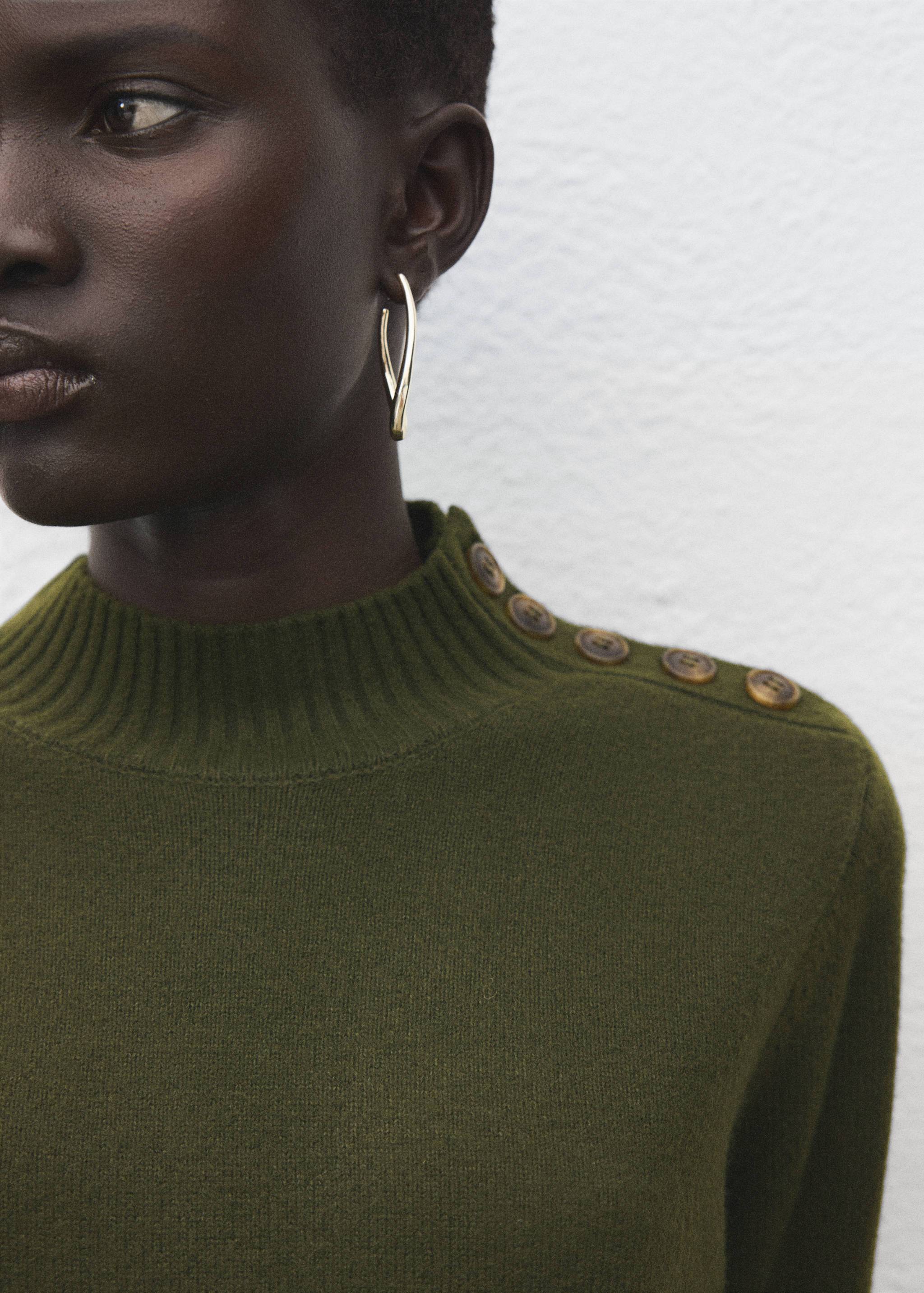 Button knit dress - Details of the article 1