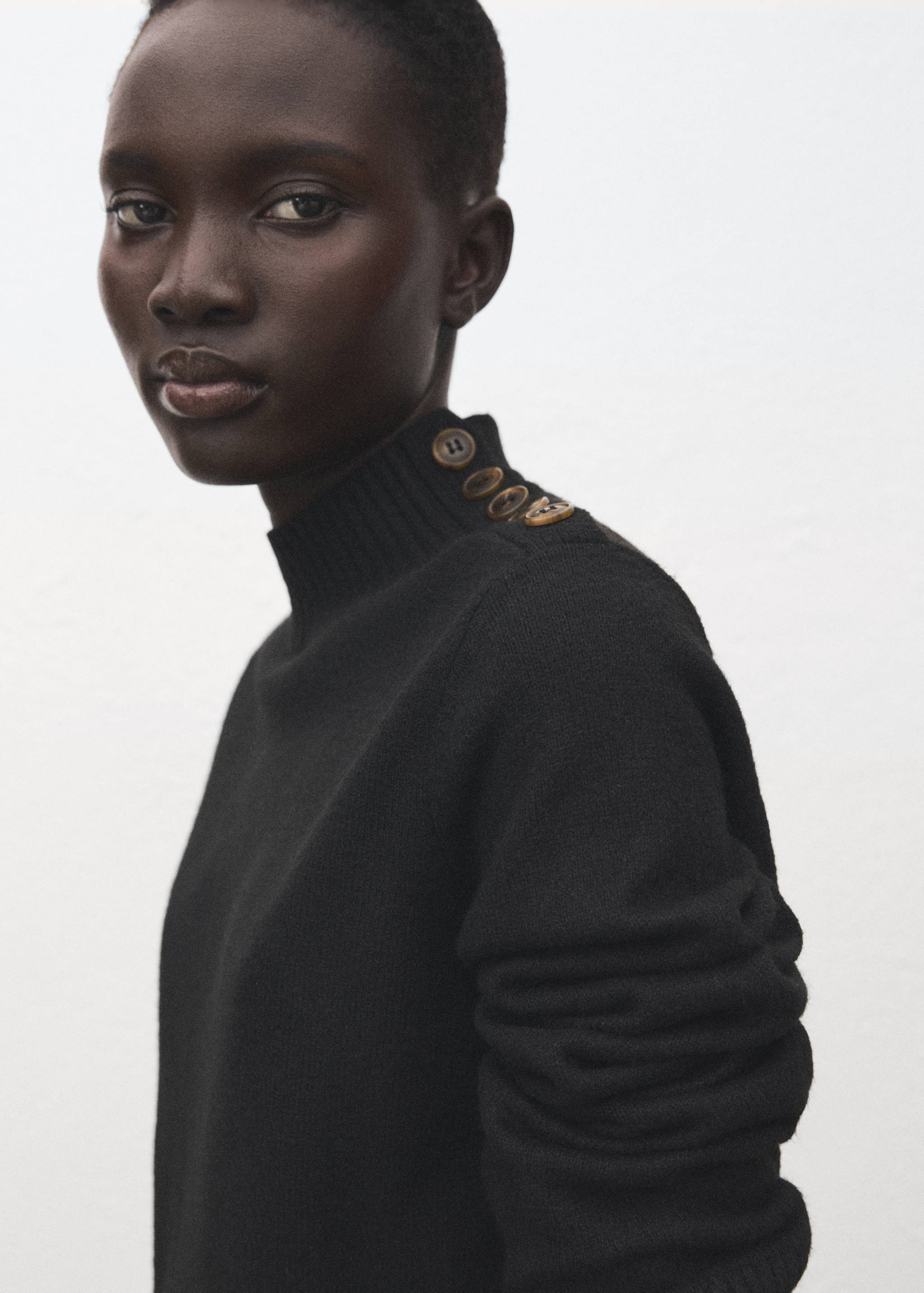 Button knit dress - Details of the article 1