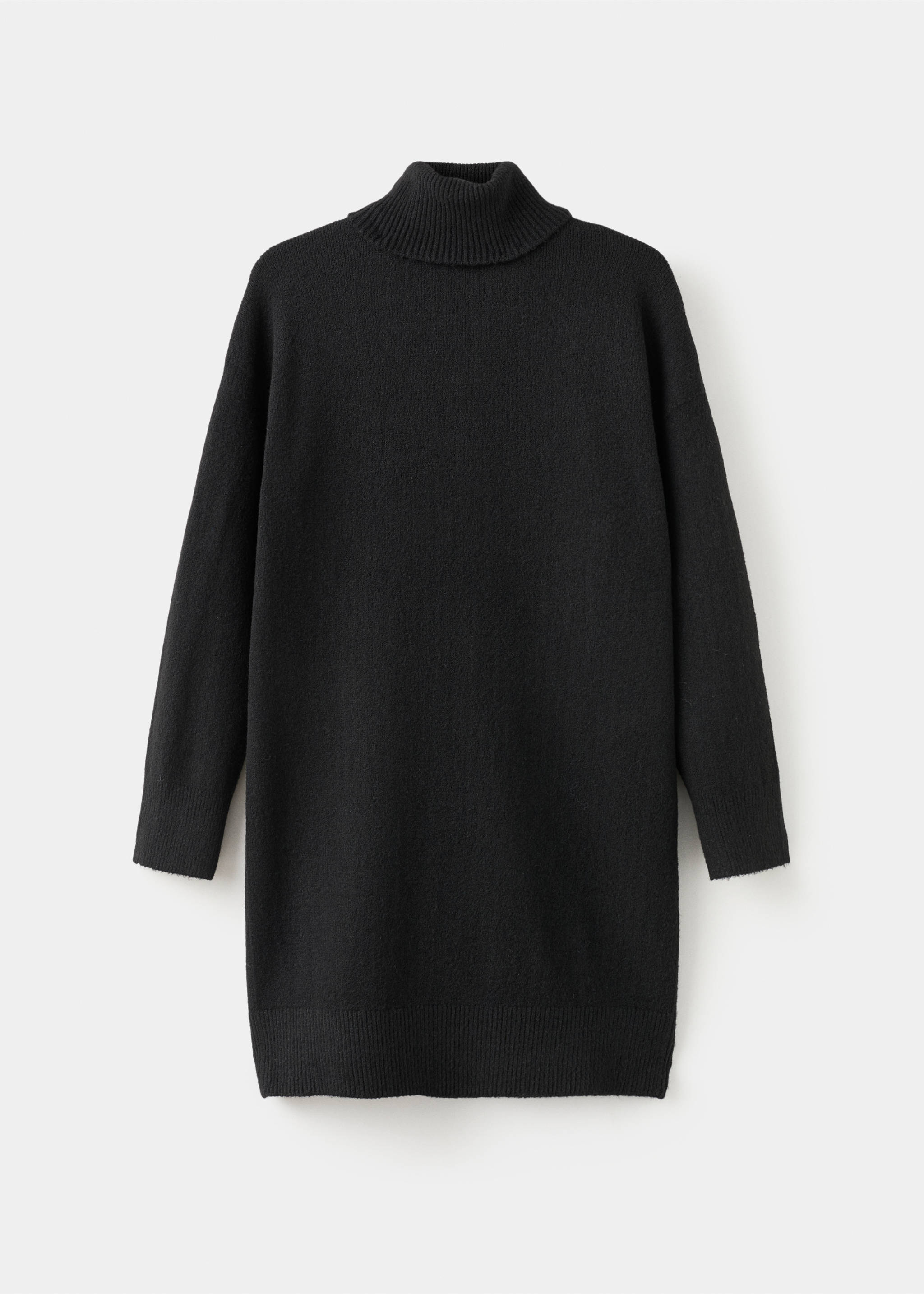 针织高领连衣裙 - null, 黑色. Ref: 27081215-00.