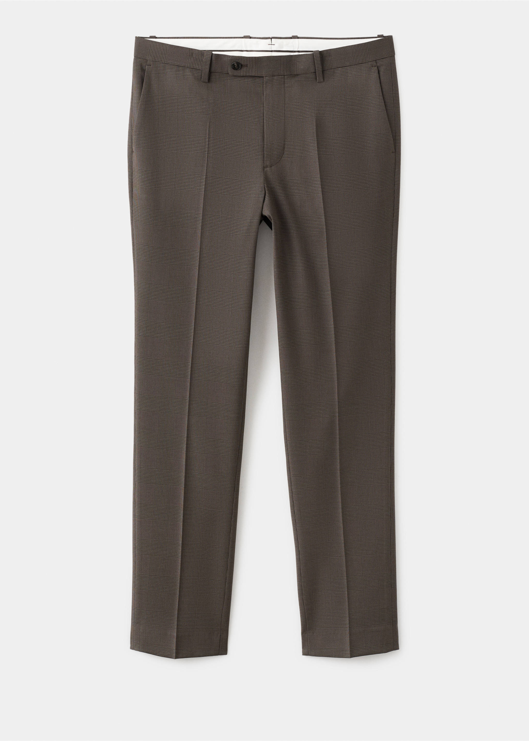 Milan slim-fit suit trousers - Article without model, Brown. Ref: 27081218-00.