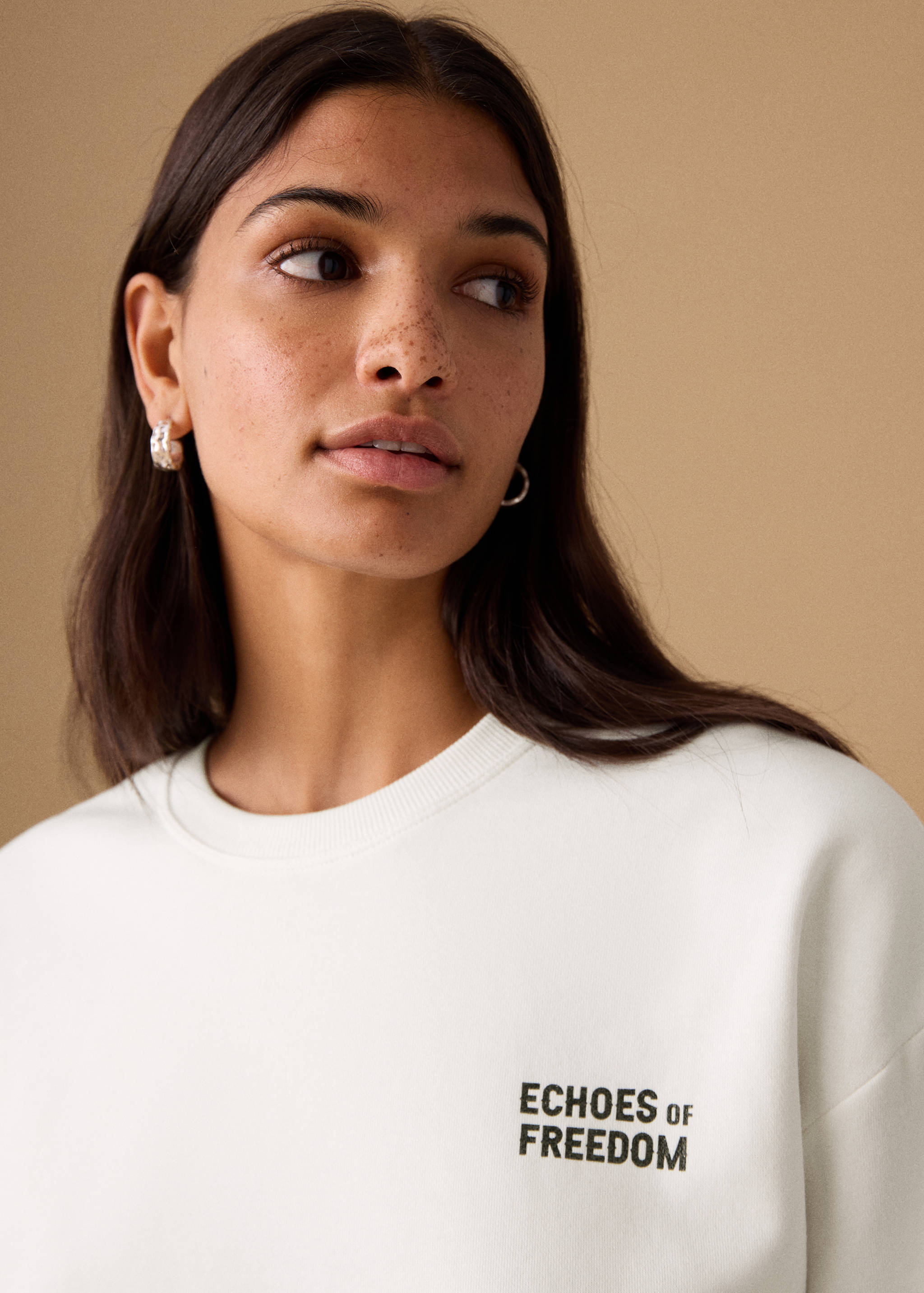 Printed cotton sweatshirt - Details of the article 1