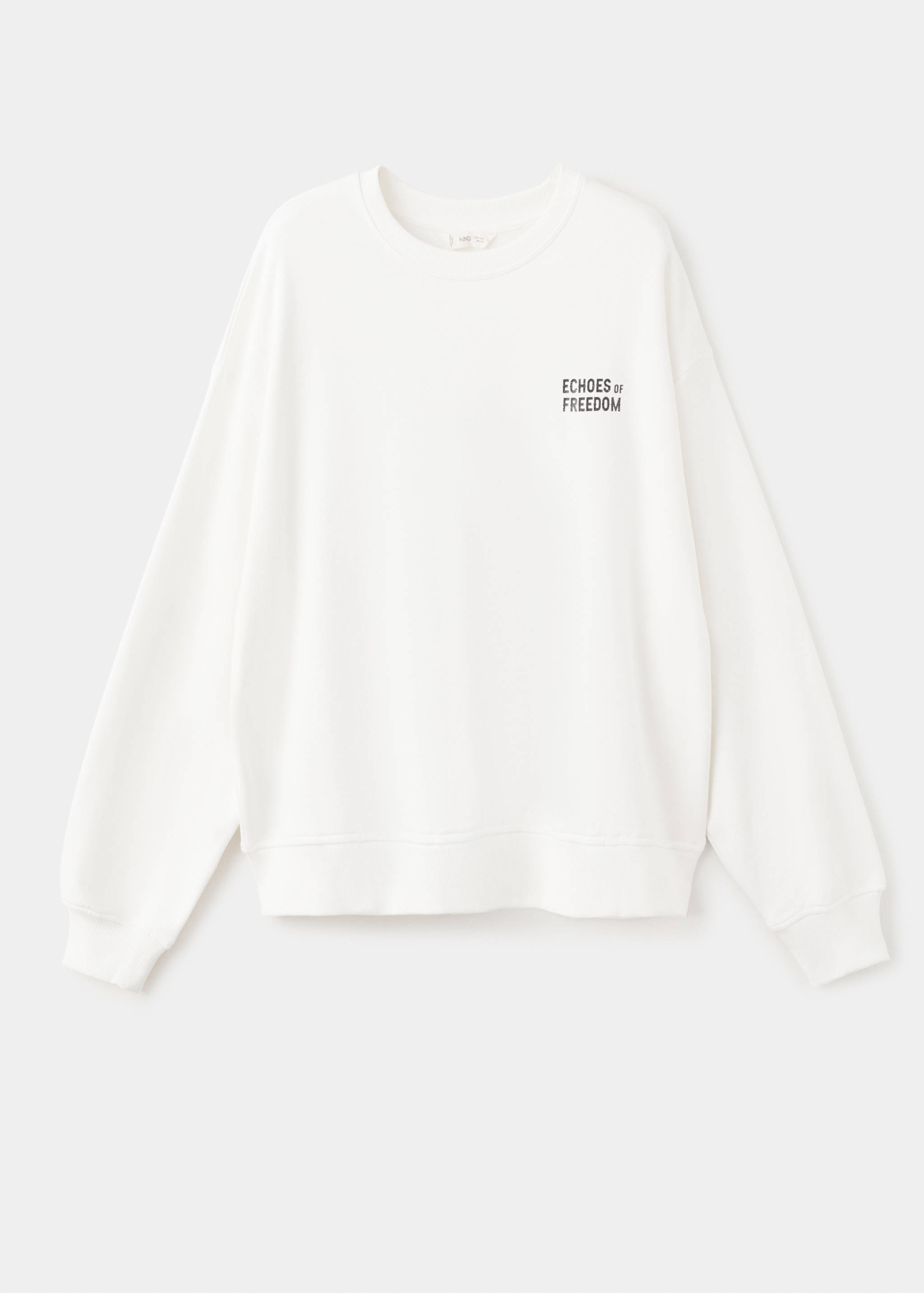 Printed cotton sweatshirt - Article without model