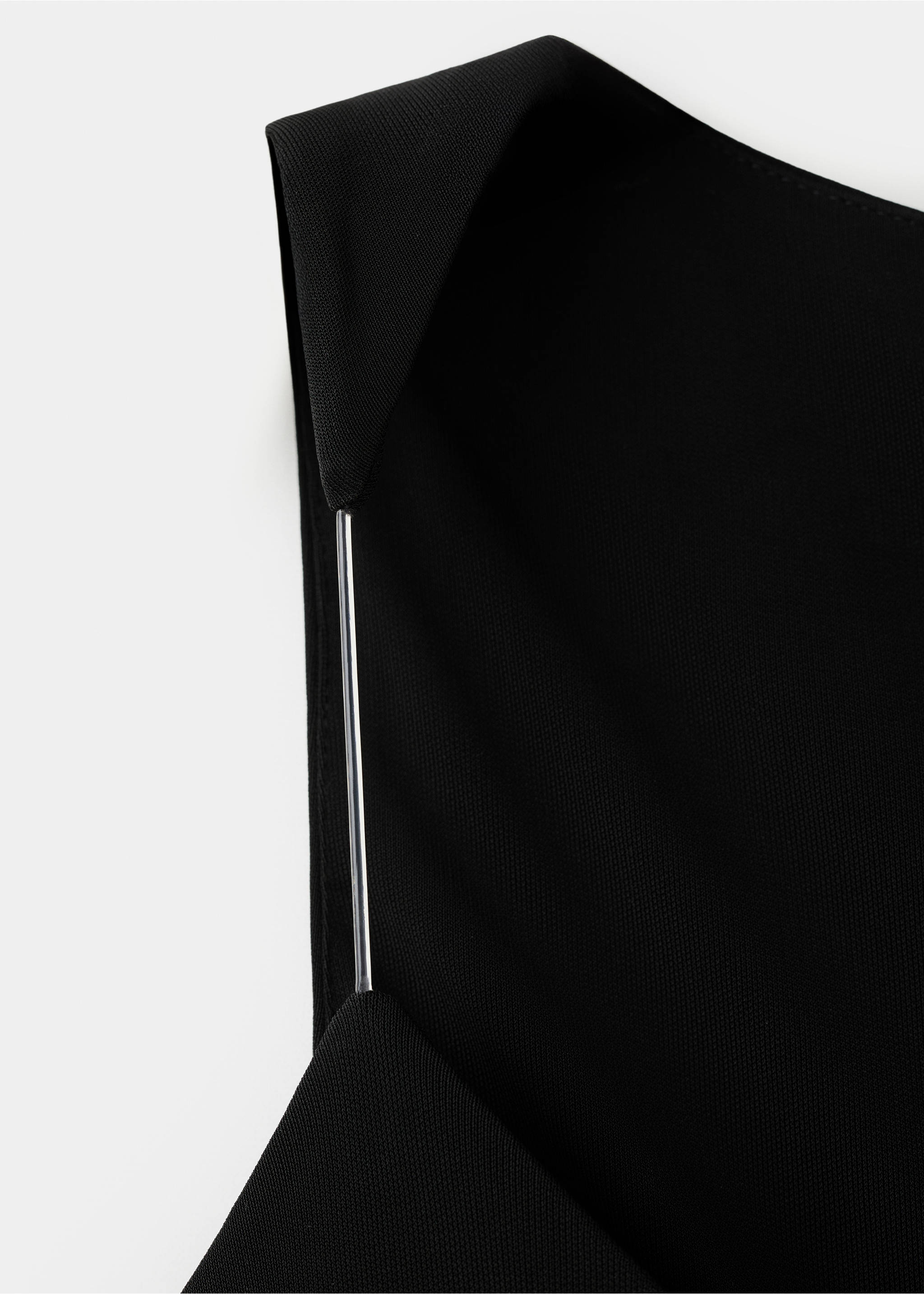 Átlátszó pántos, testhezálló ruha - A termék adatai 8, Fekete. Ref: 27081222-00.