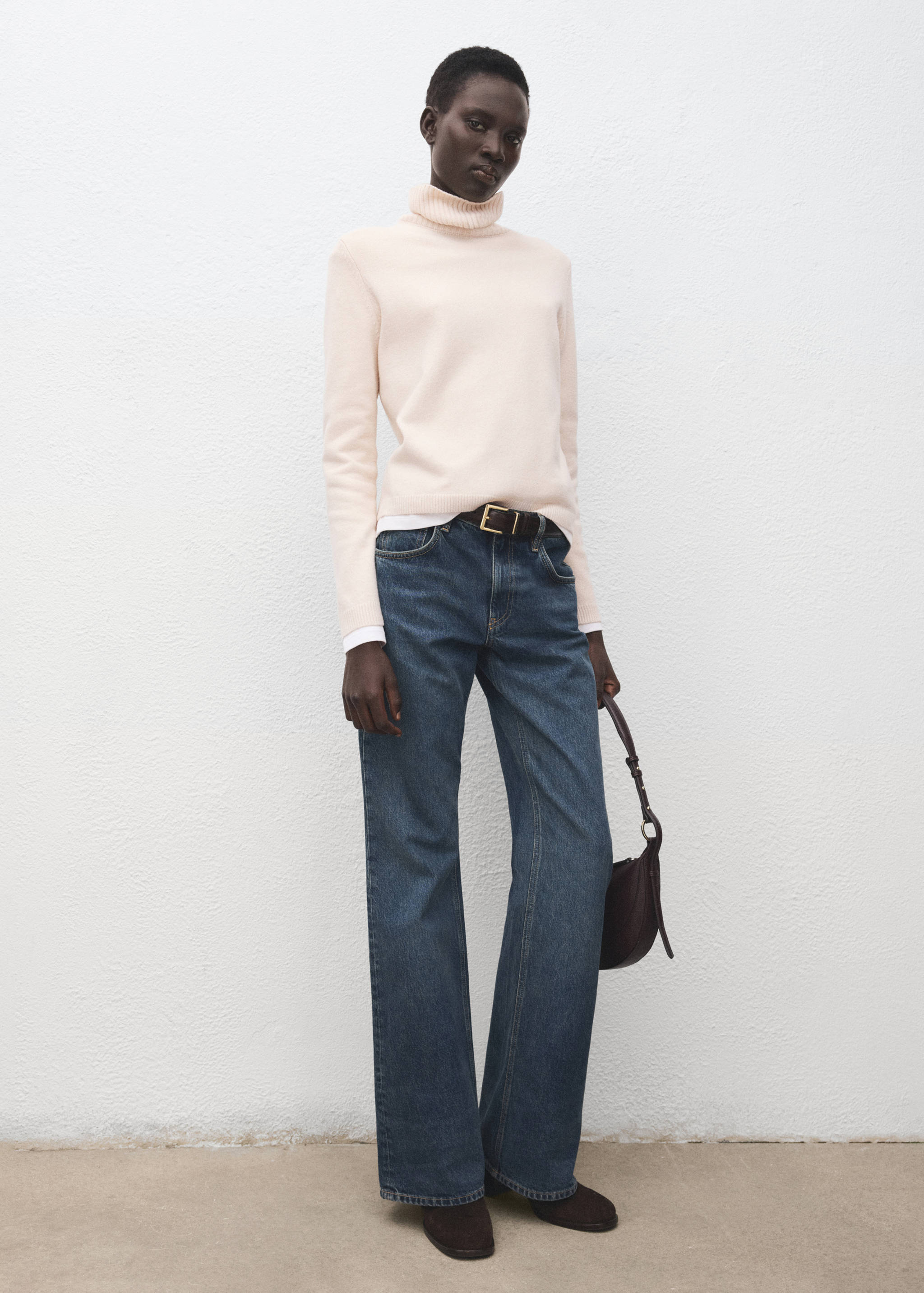 Pull-over maille col roulé - Plan général