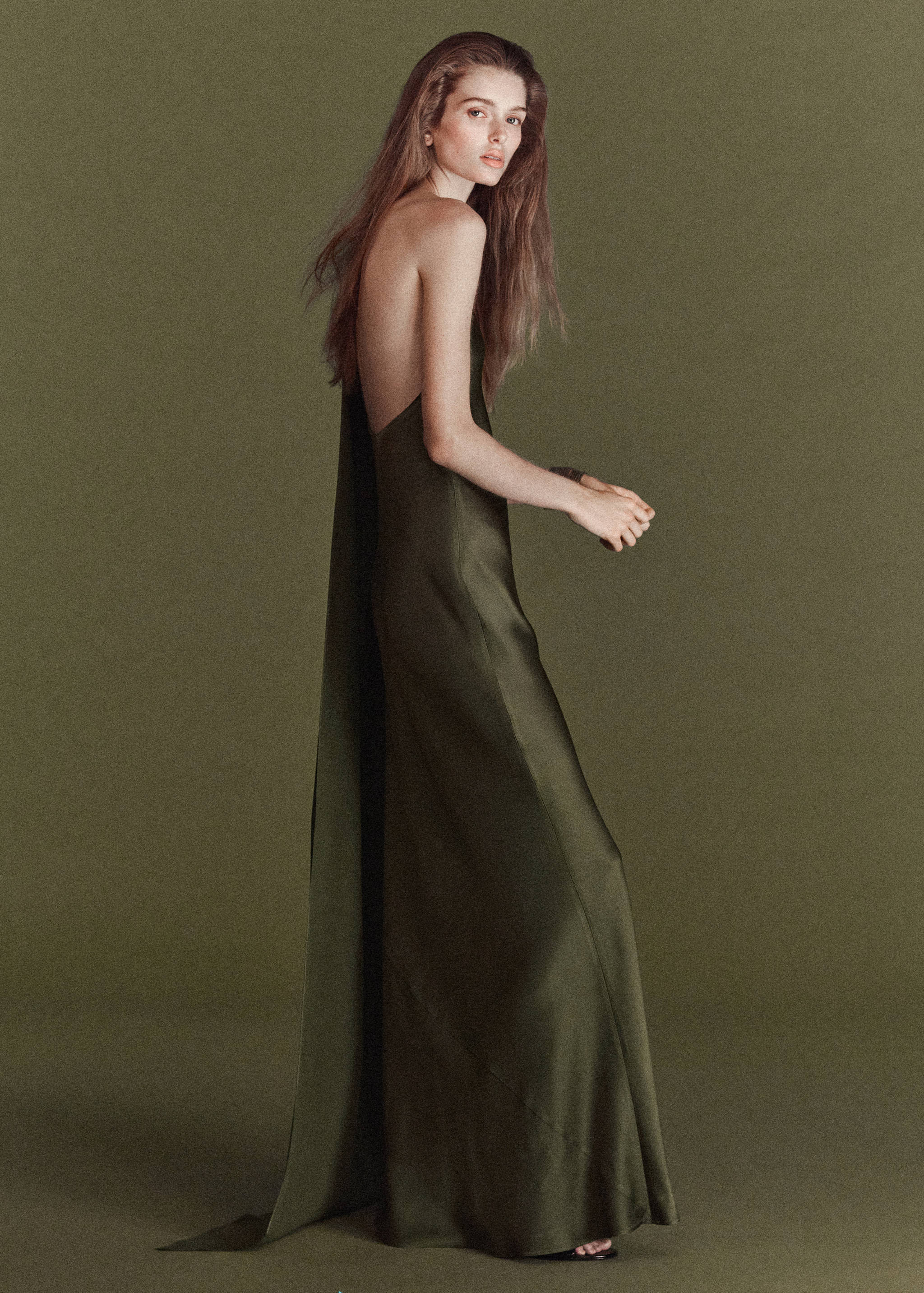 Robe asymétrique col nœud - Verso de l’article