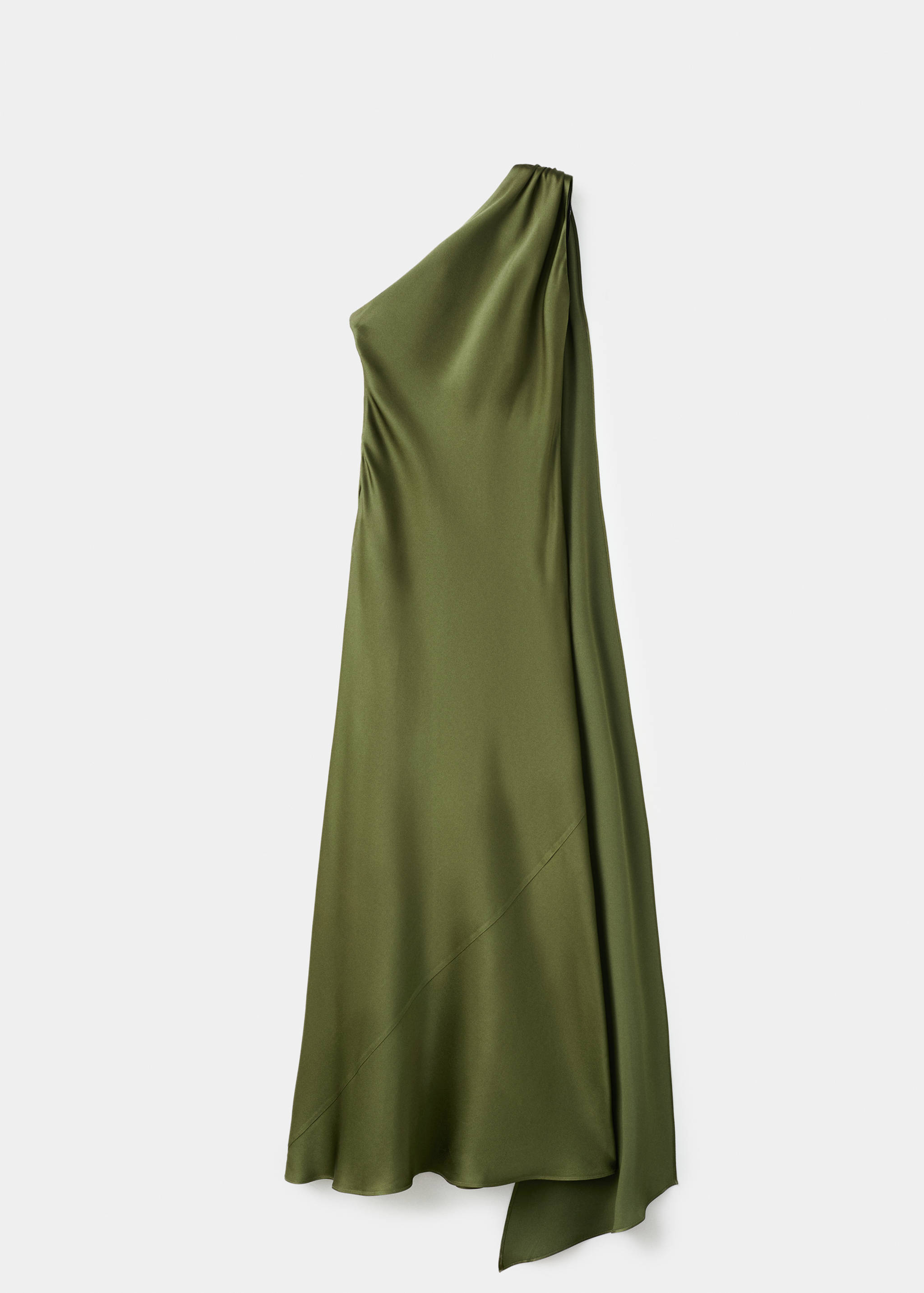 Robe asymétrique col nœud - Article sans modèle