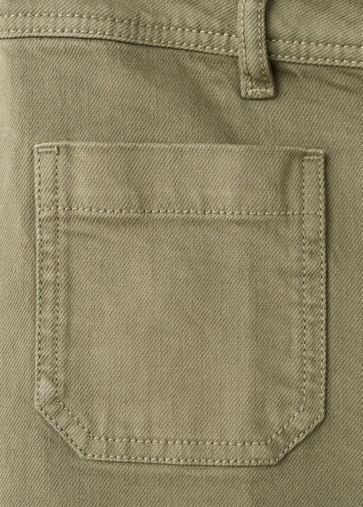 Wide leg jeans with pockets — Khaki
