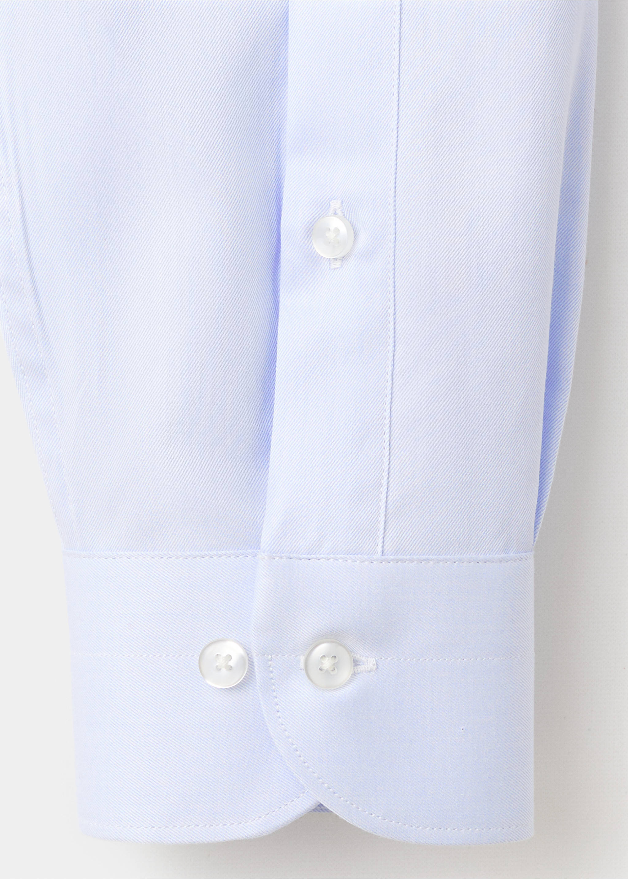 Костюмна сорочка slim fit із твілу - Детальніше про товар 0, Світло-блакитний. Ref: 27081229-00.