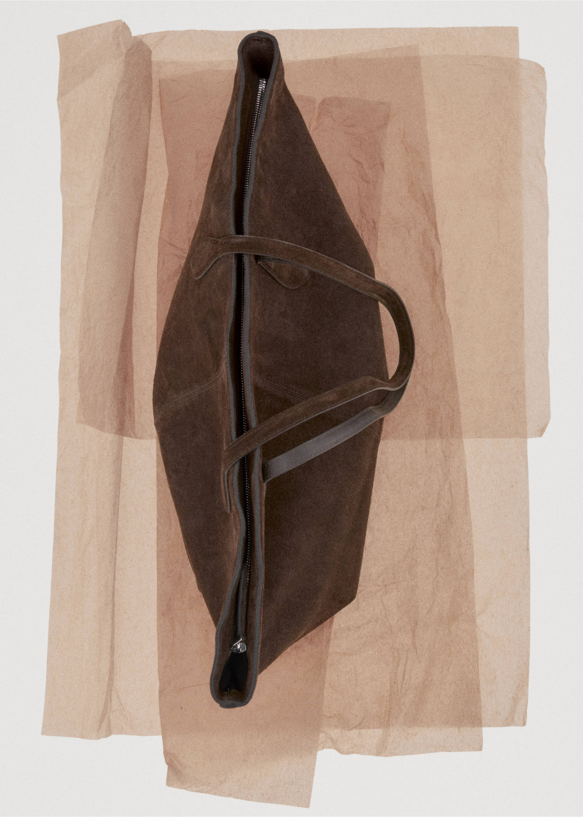 Shopperväska mocka - Detaljer om artikeln 7, Brun. Ref: 27081232-00.