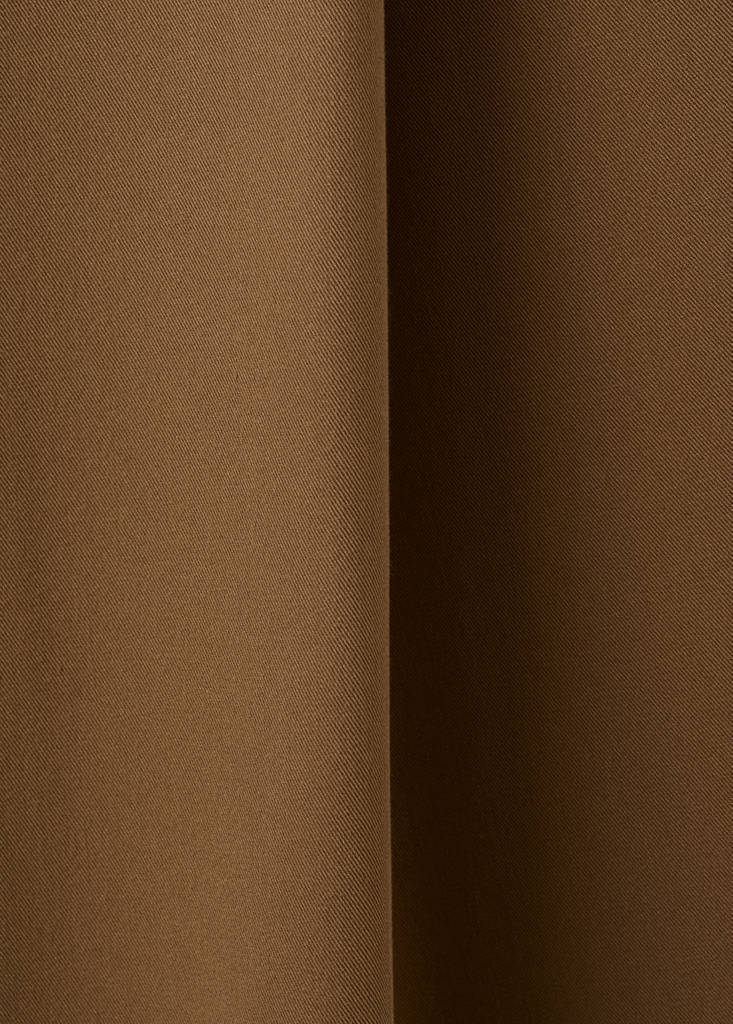 Pleated wide leg trousers — Medium Brown