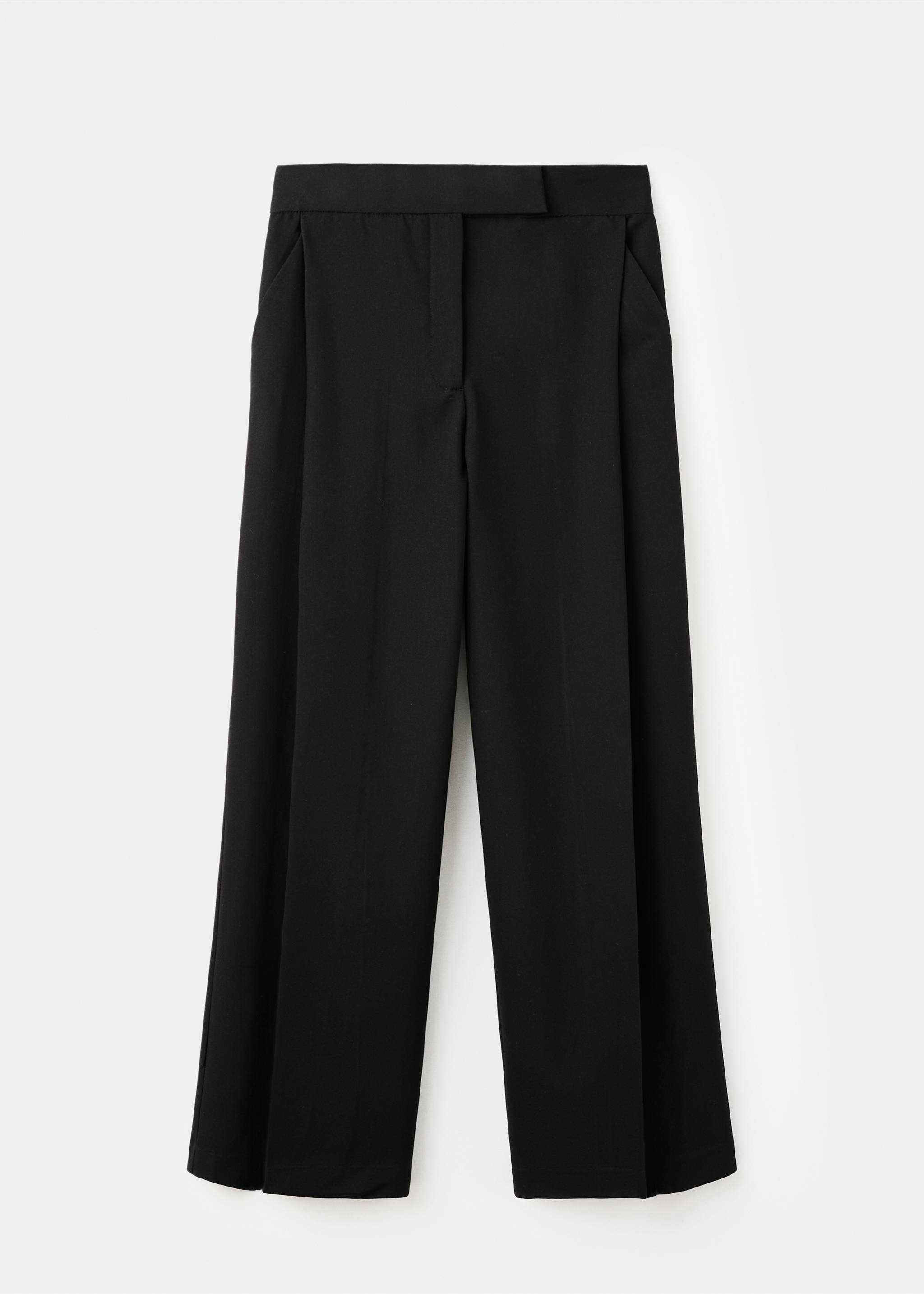 Pleated wide leg trousers - Article without model, Black. Ref: 27081234-00.