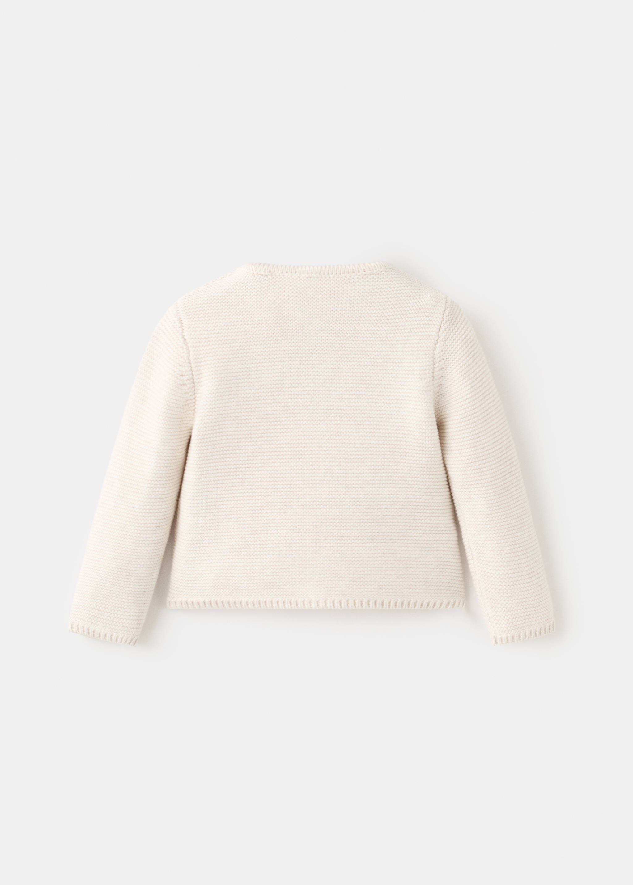 Knitted button cardigan - Reverse of the article