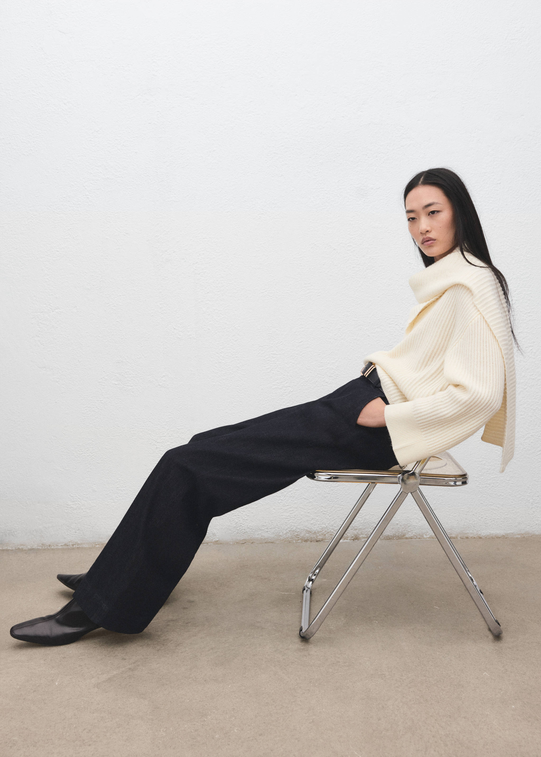 Pantalon denim wide leg - Détail de l'article 2