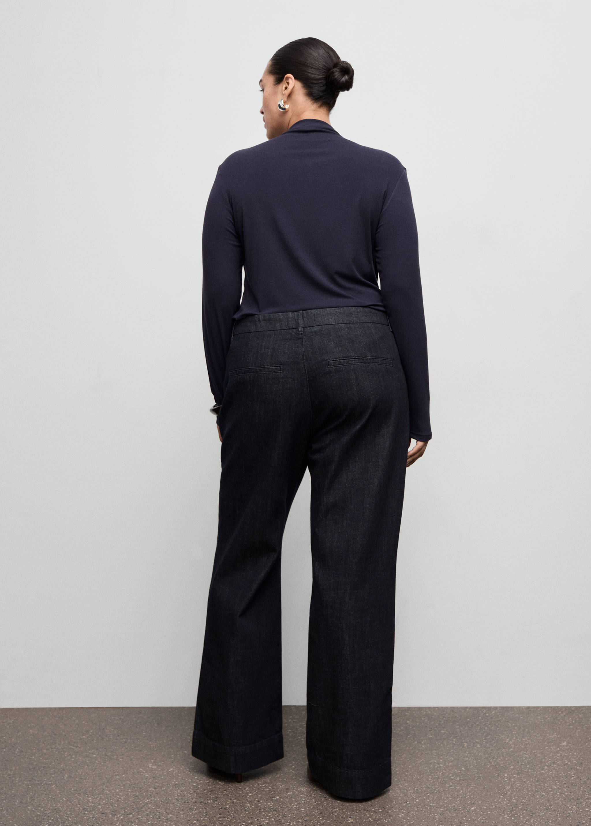 Pantalon denim wide leg - Détail de l'article 4