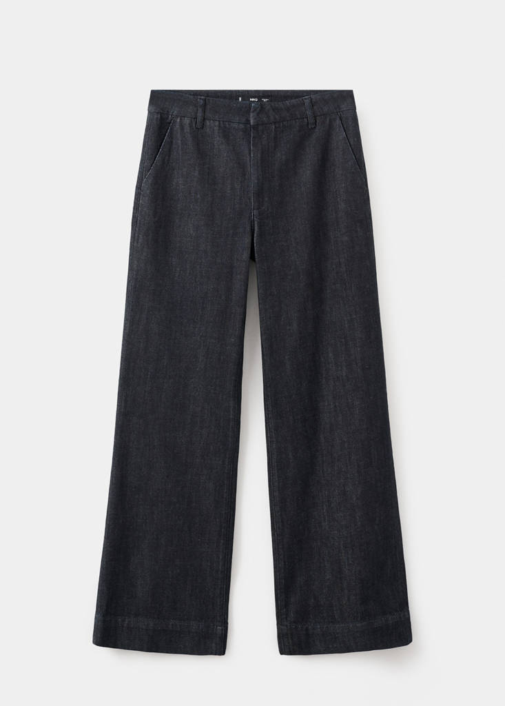 Wide leg denim trousers — Open Blue
