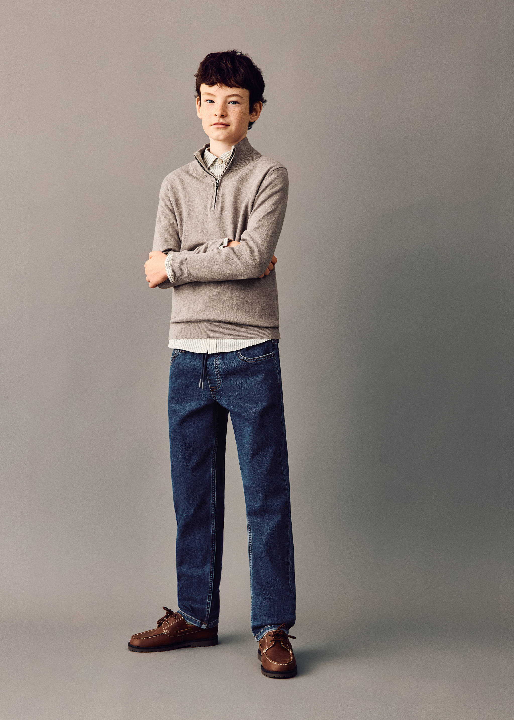 Comfy jeans with drawstring - General plane