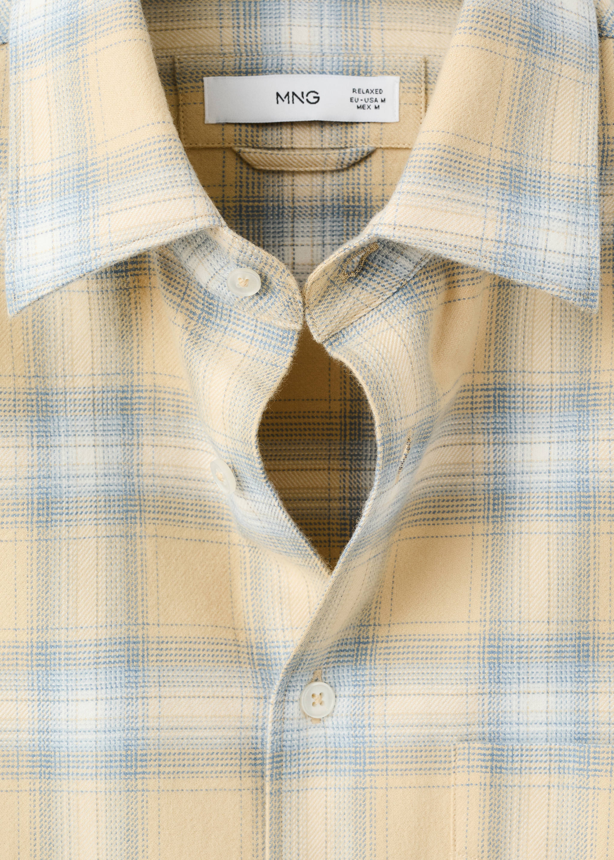 100% cotton flannel checkered shirt - Details of the article 8