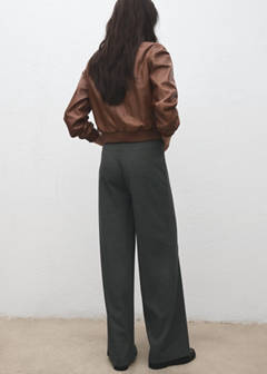 Straight-fit trousers with elastic waist — Grey 3