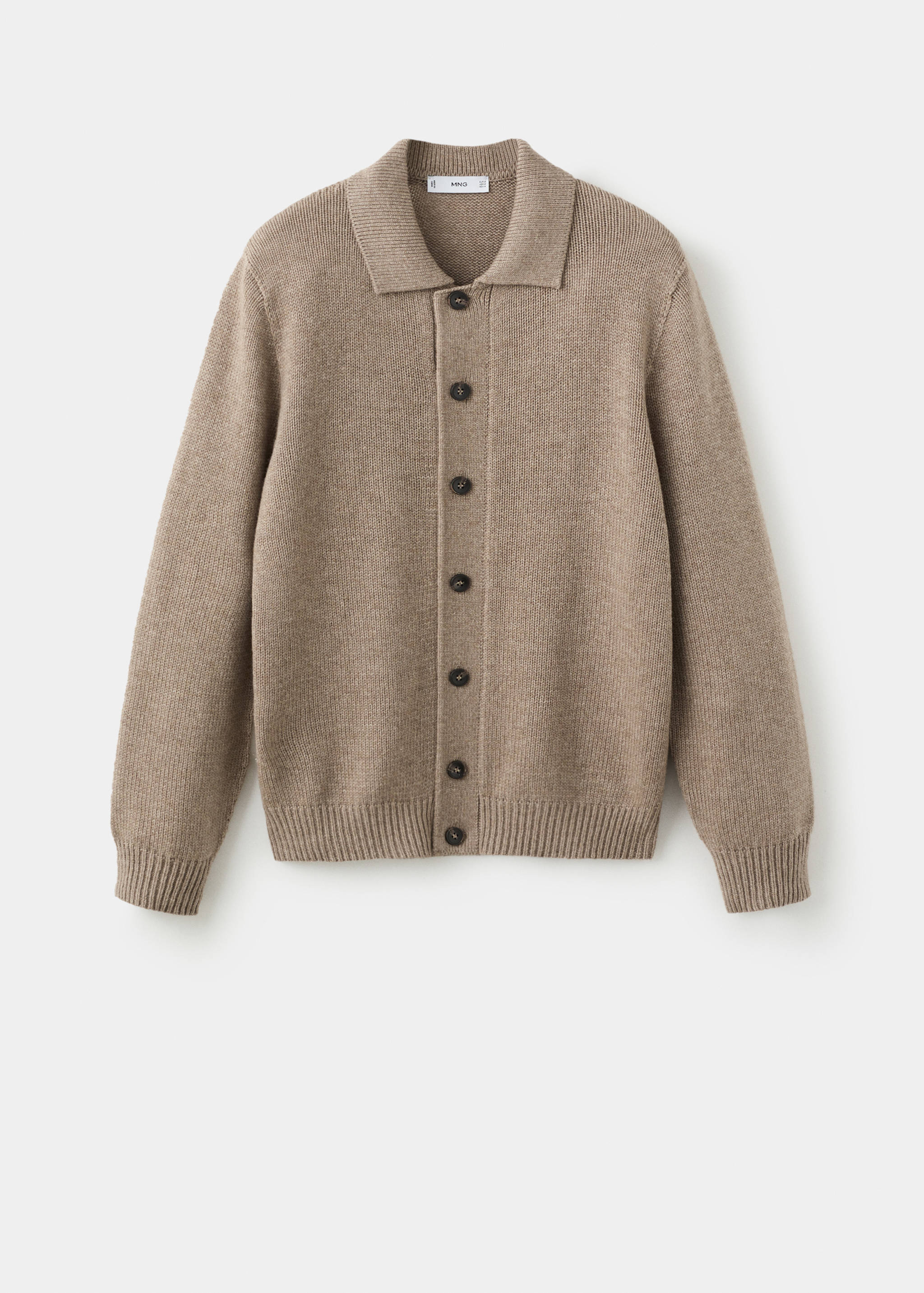 Knitted wool blend cardigan - Article without model