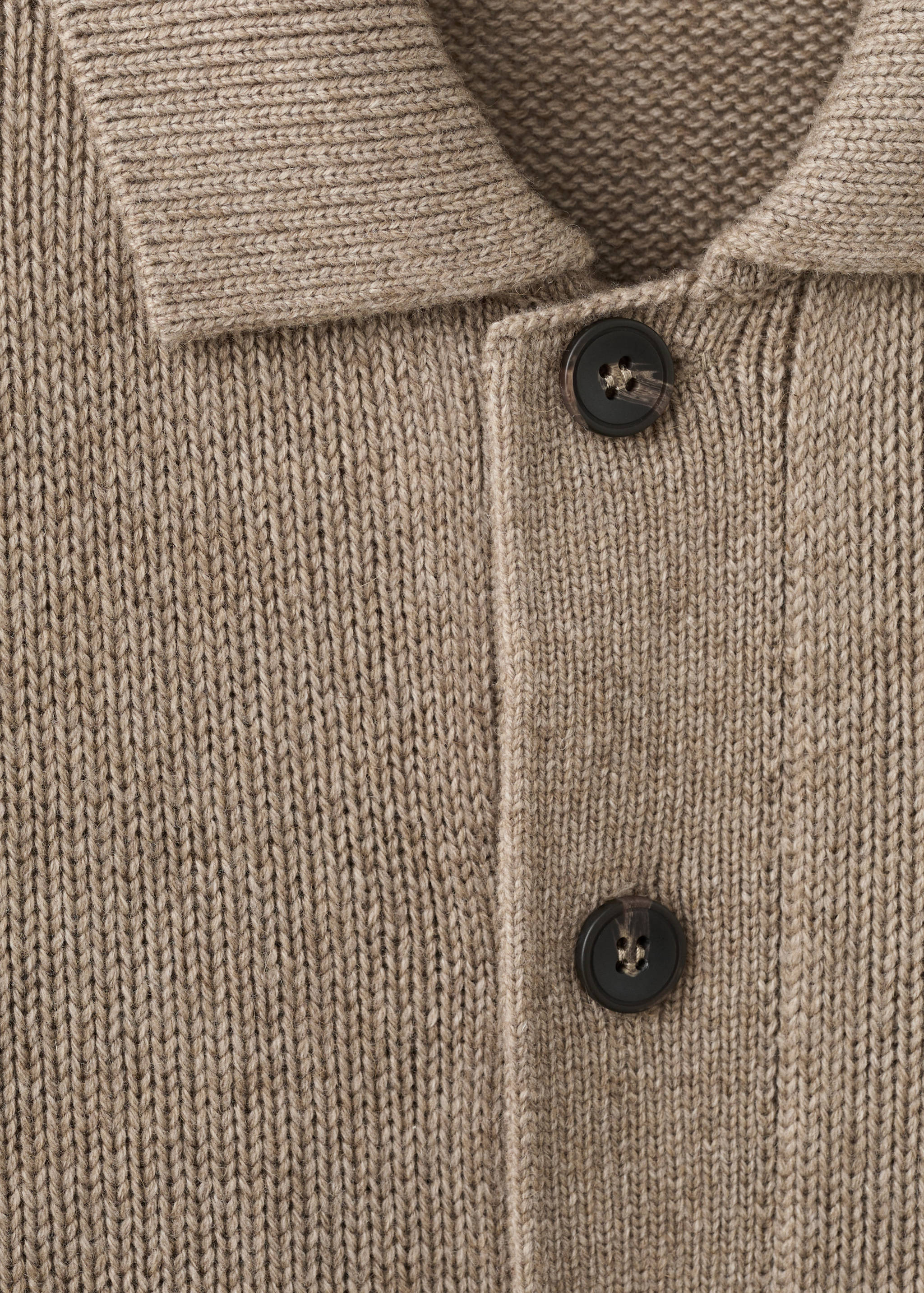 Knitted wool blend cardigan - Details of the article 8