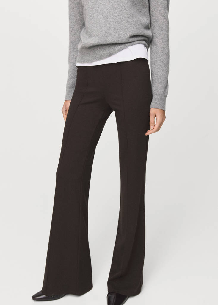 Leggings with seam detail — Brown