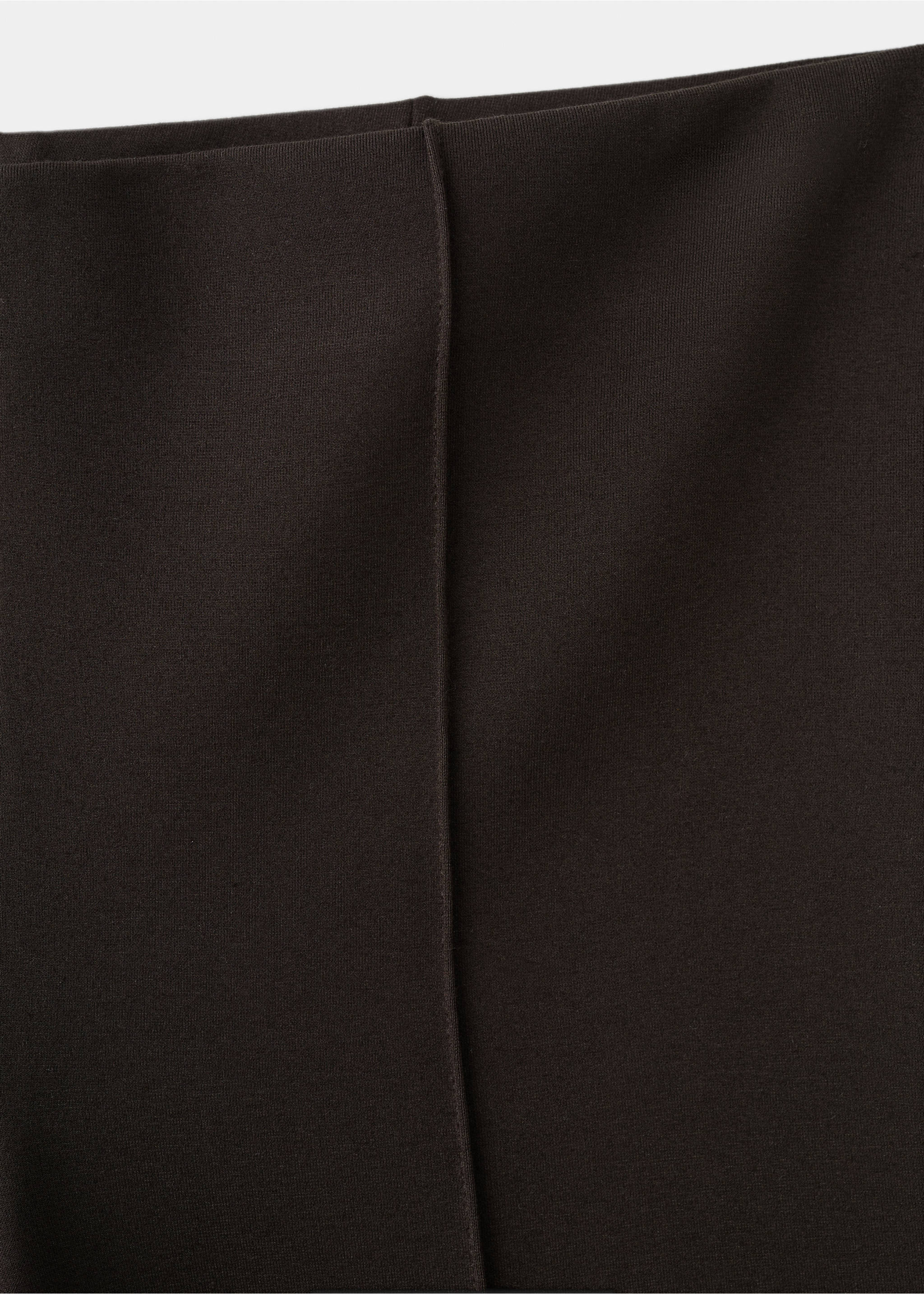 Leggings with seam detail - Details of the article 8, Brown. Ref: 27081251-00.