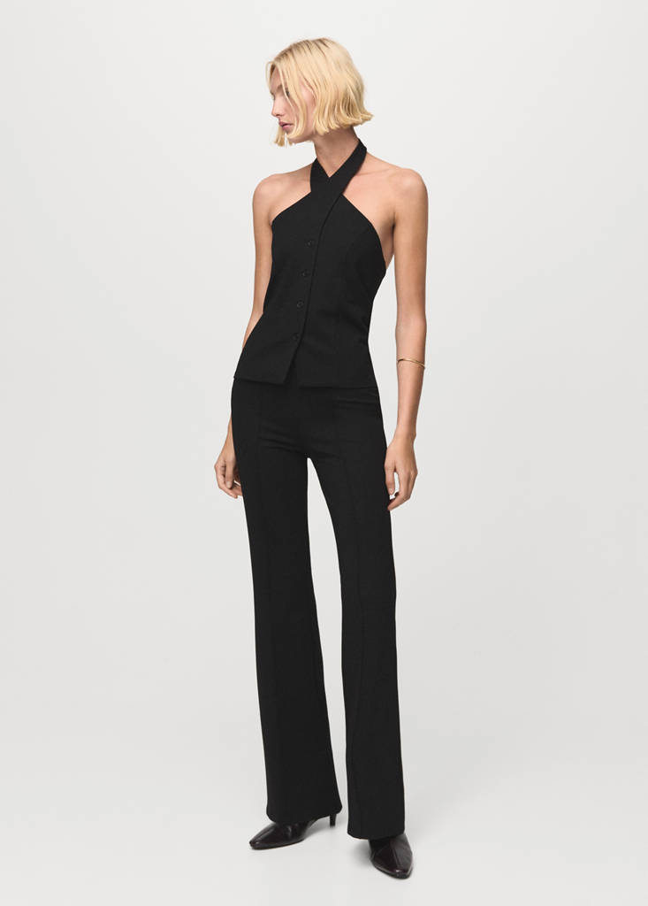 Leggings with seam detail — Black