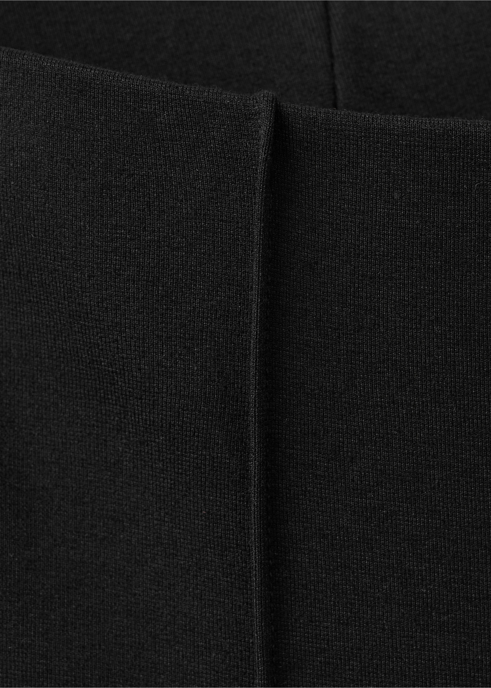 Leggings with seam detail - Details of the article 8, Black. Ref: 27081251-00.