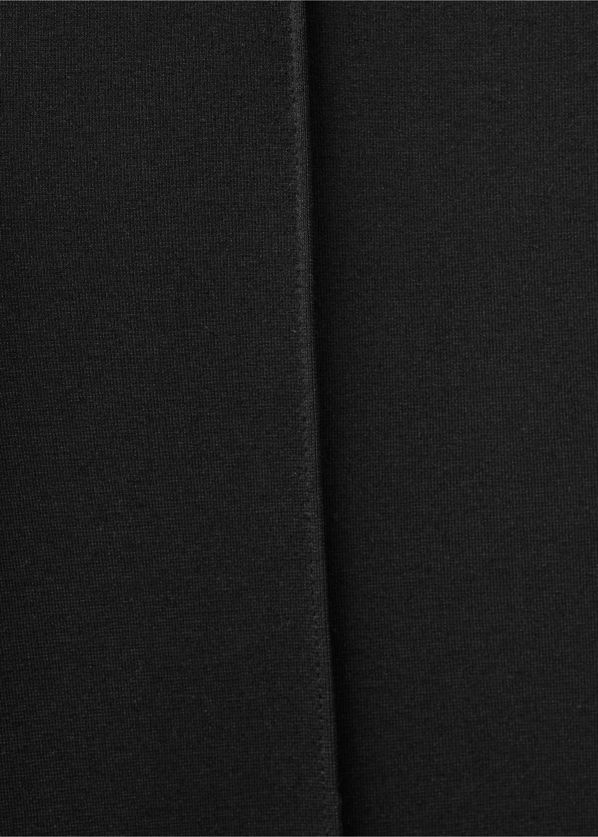 Leggings with seam detail - Details of the article 0, Black. Ref: 27081251-00.