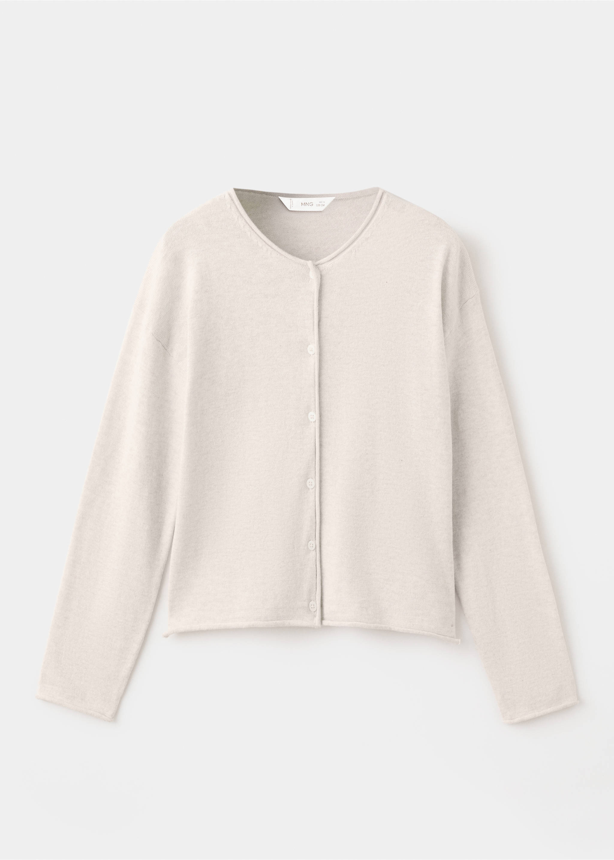 Long sleeves knit cardigan - Article without model, Beige. Ref: 27081252-00.