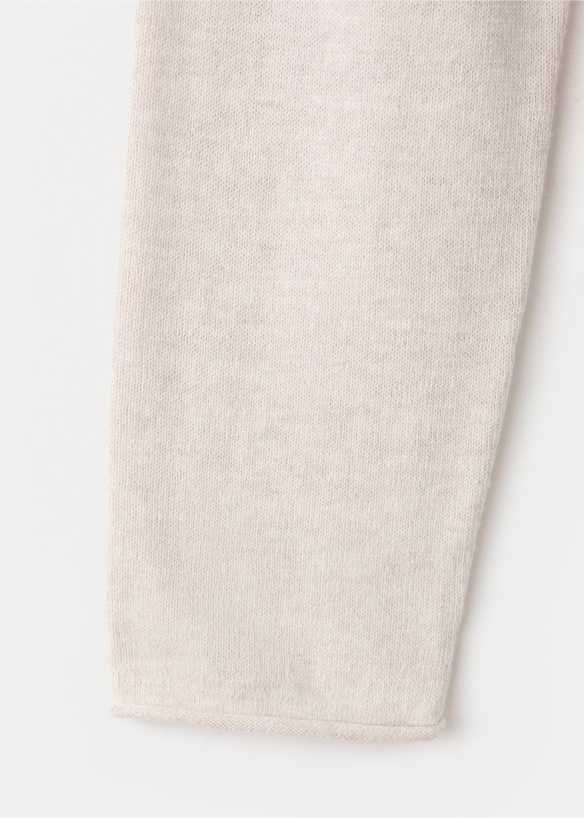Long sleeves knit cardigan - Details of the article 0, Beige. Ref: 27081252-00.