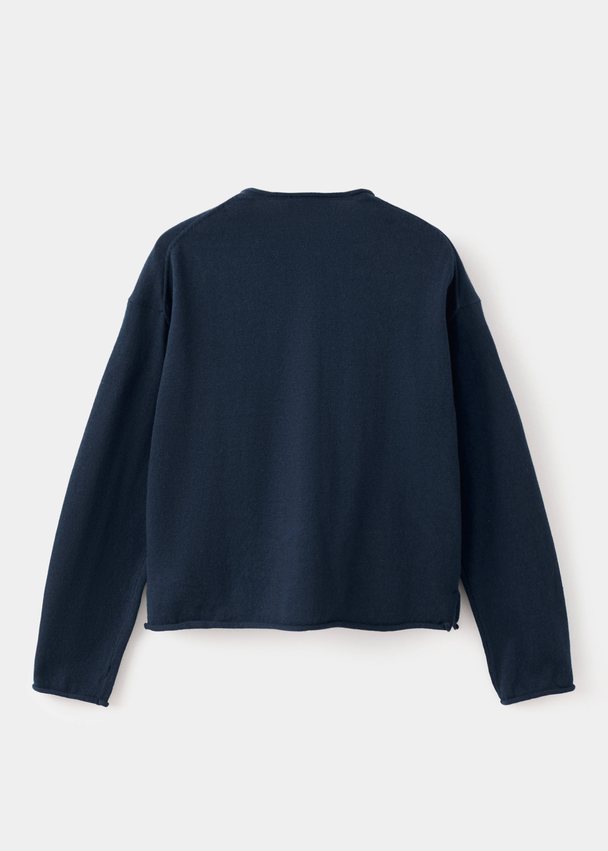 Long sleeves knit cardigan - Reverse of the article