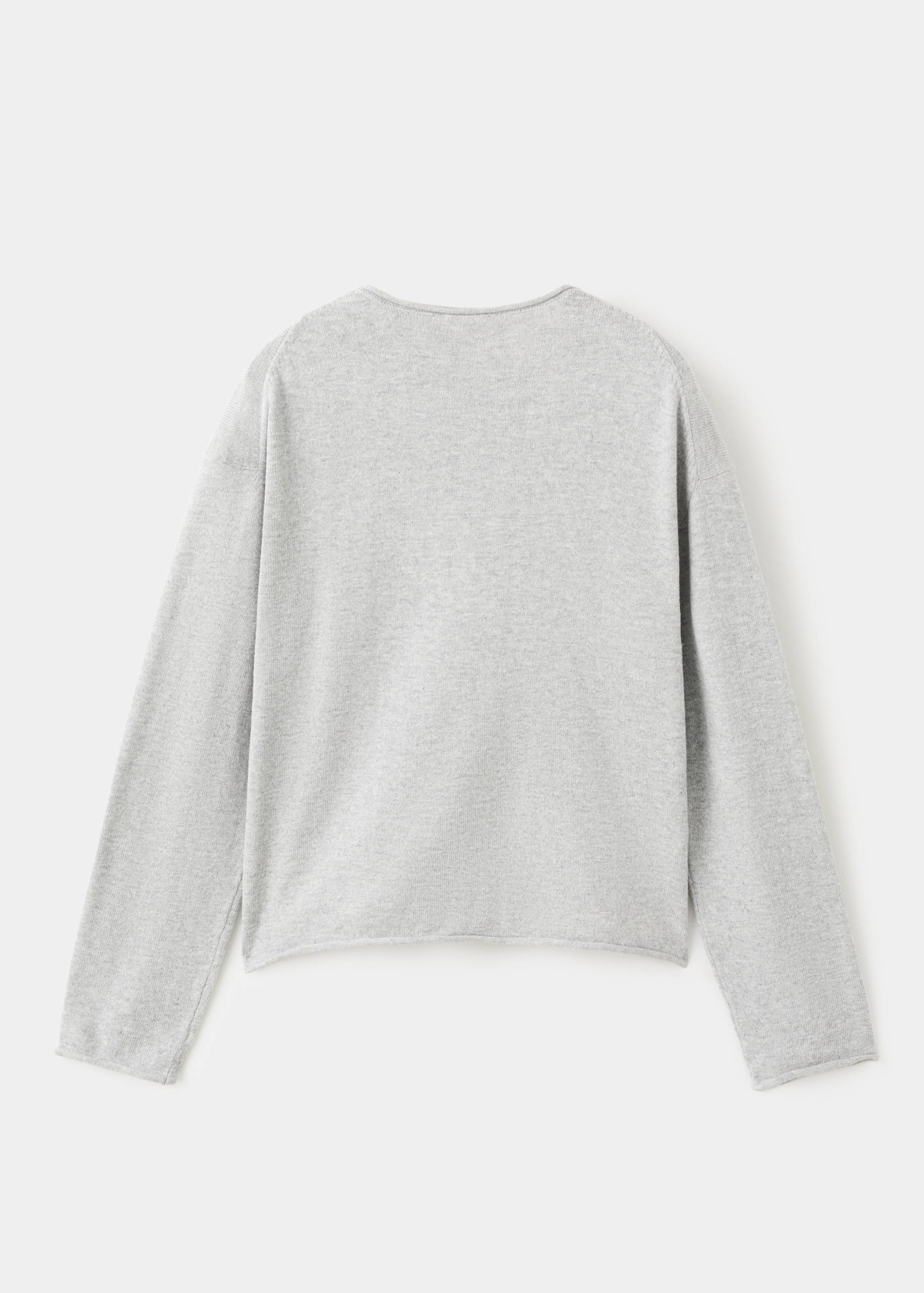 Long sleeves knit cardigan - Reverse of the article