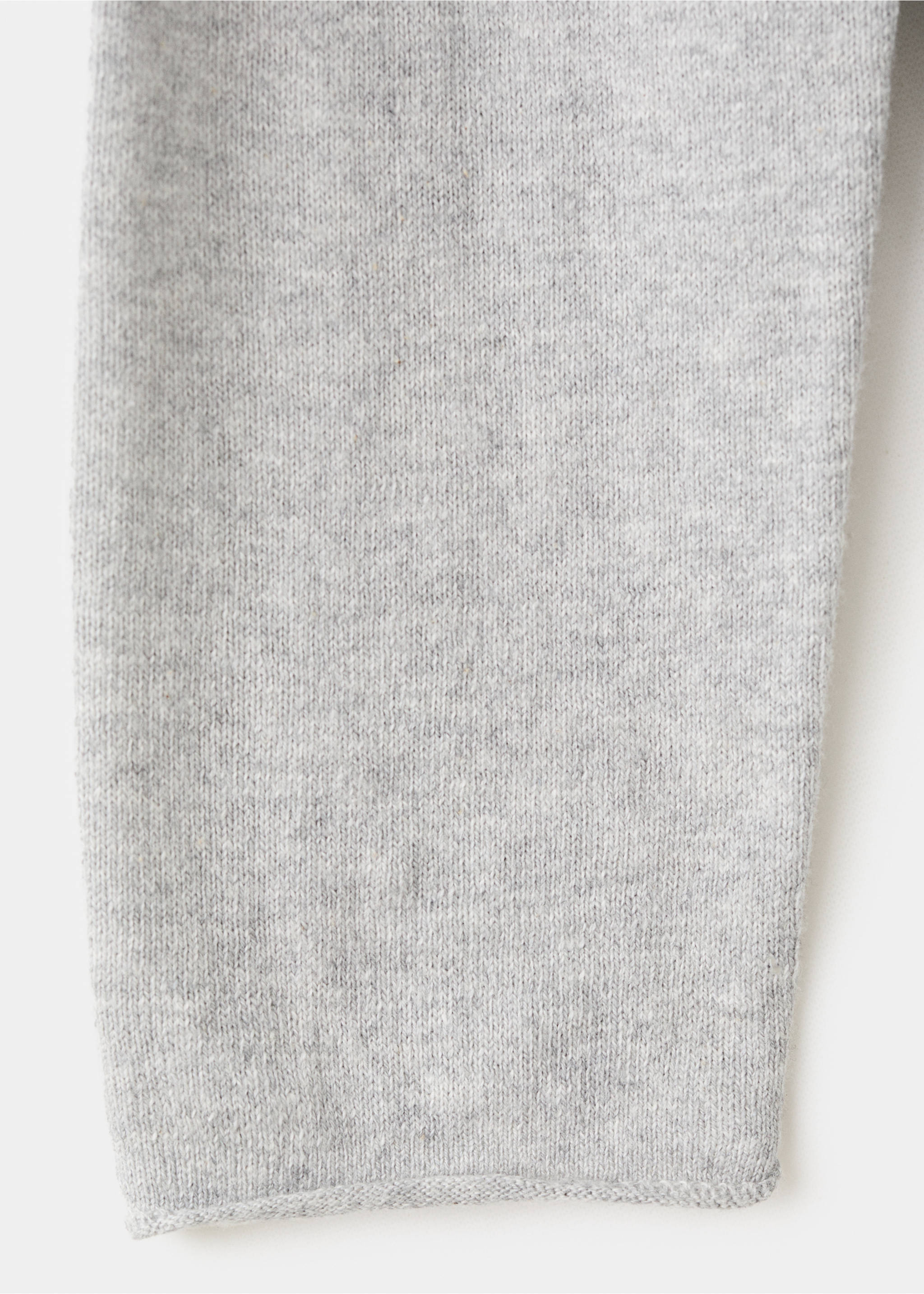 Long sleeves knit cardigan - Details of the article 0, Light Heather Grey. Ref: 27081252-00.