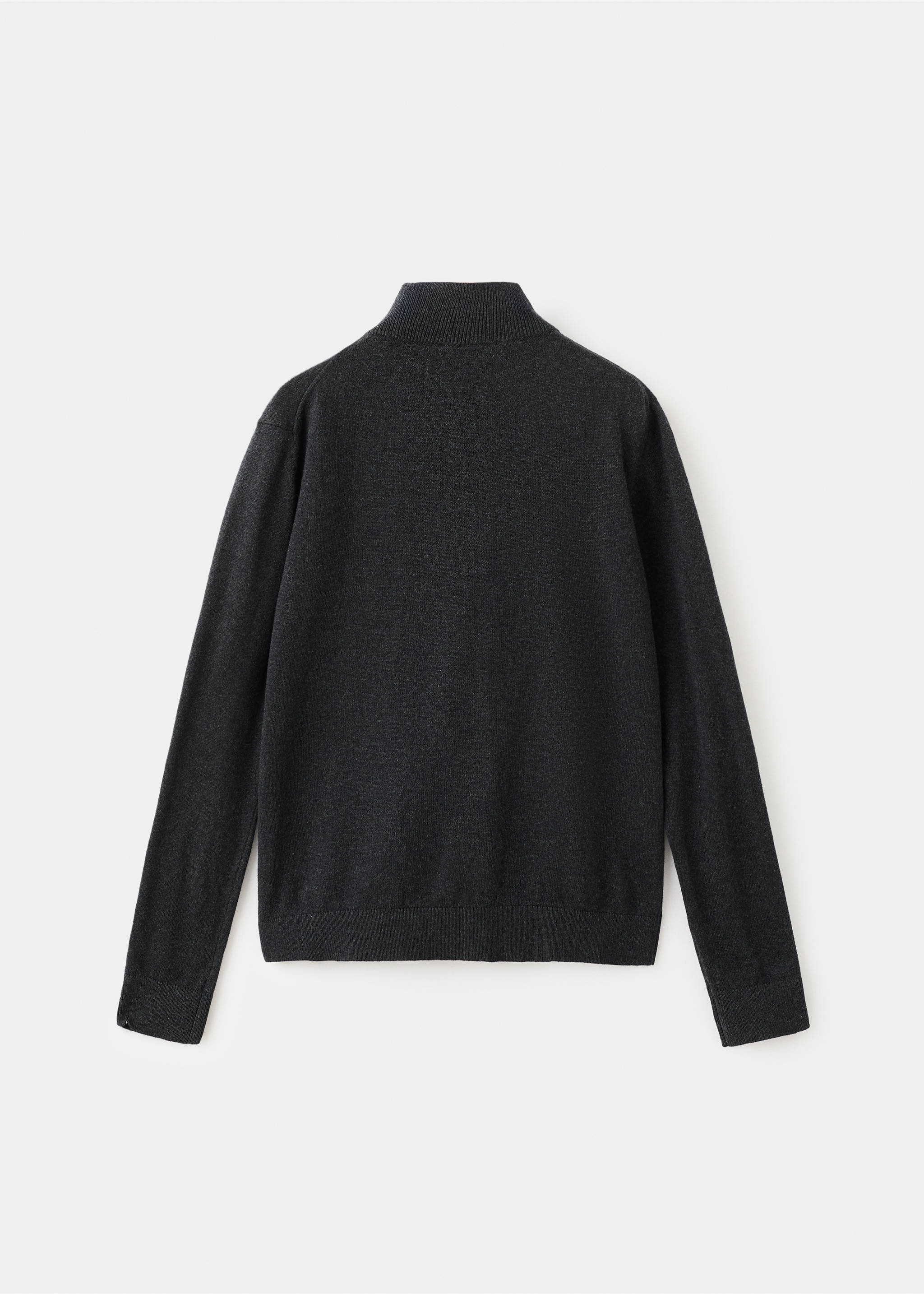 拉链针织开襟毛衣 - null, 深灰色. Ref: 27081253-00.