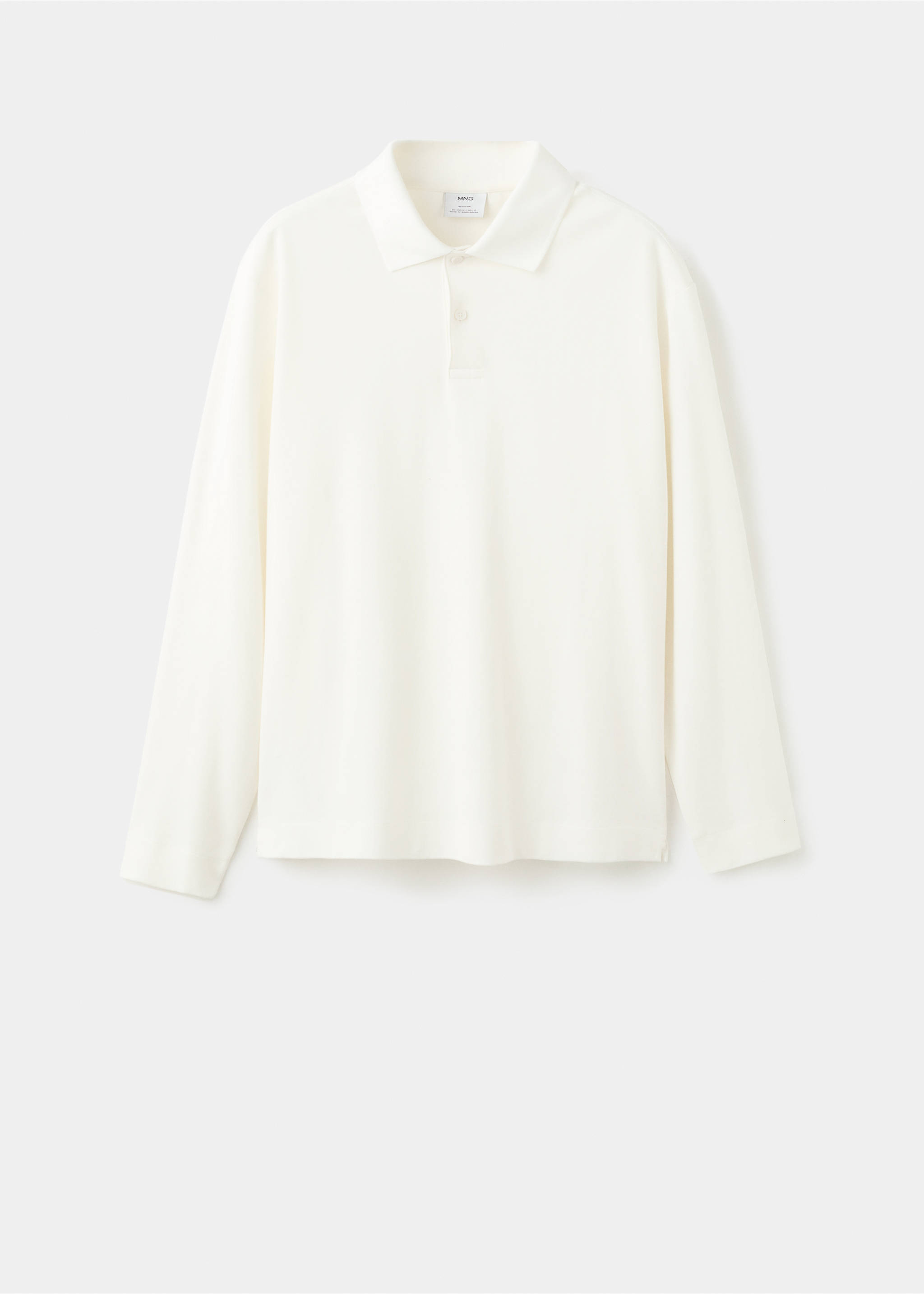 سترة بولو محبوكة بقصّة منتظمة - منتج دون نموذج, أبيض. Ref: 27081256-00.