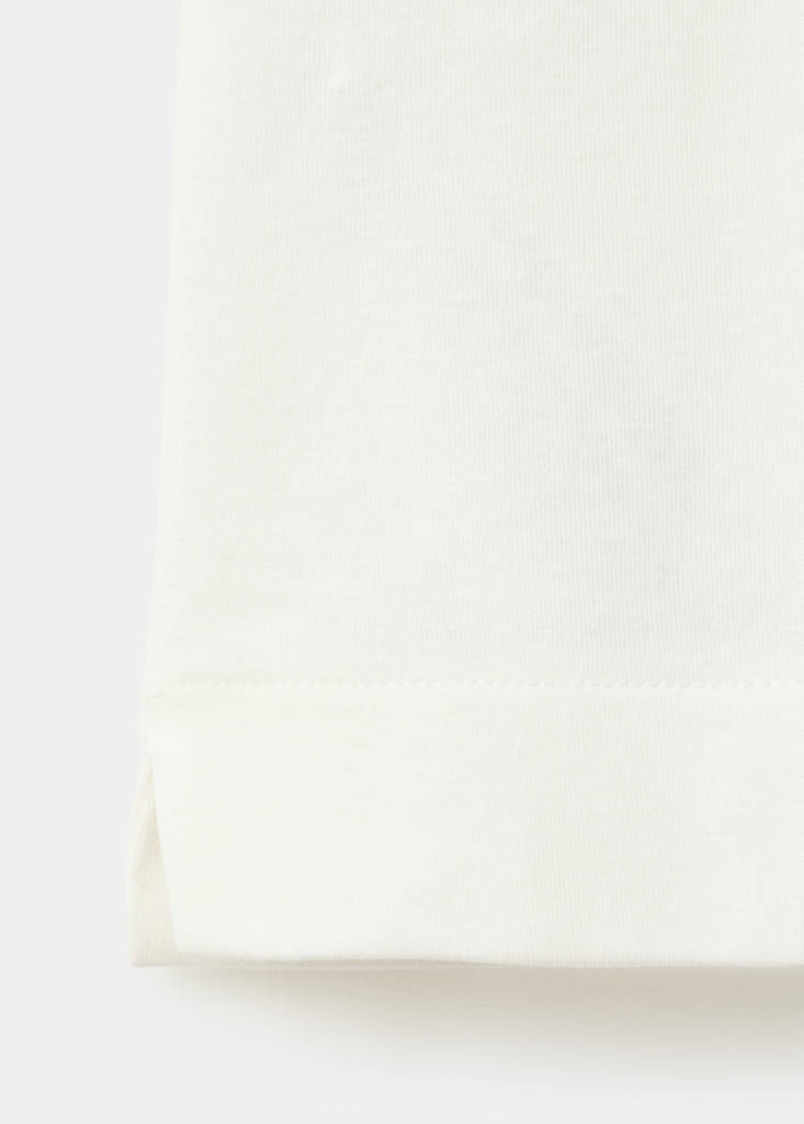 Regular-fit knitted polo sweater — White