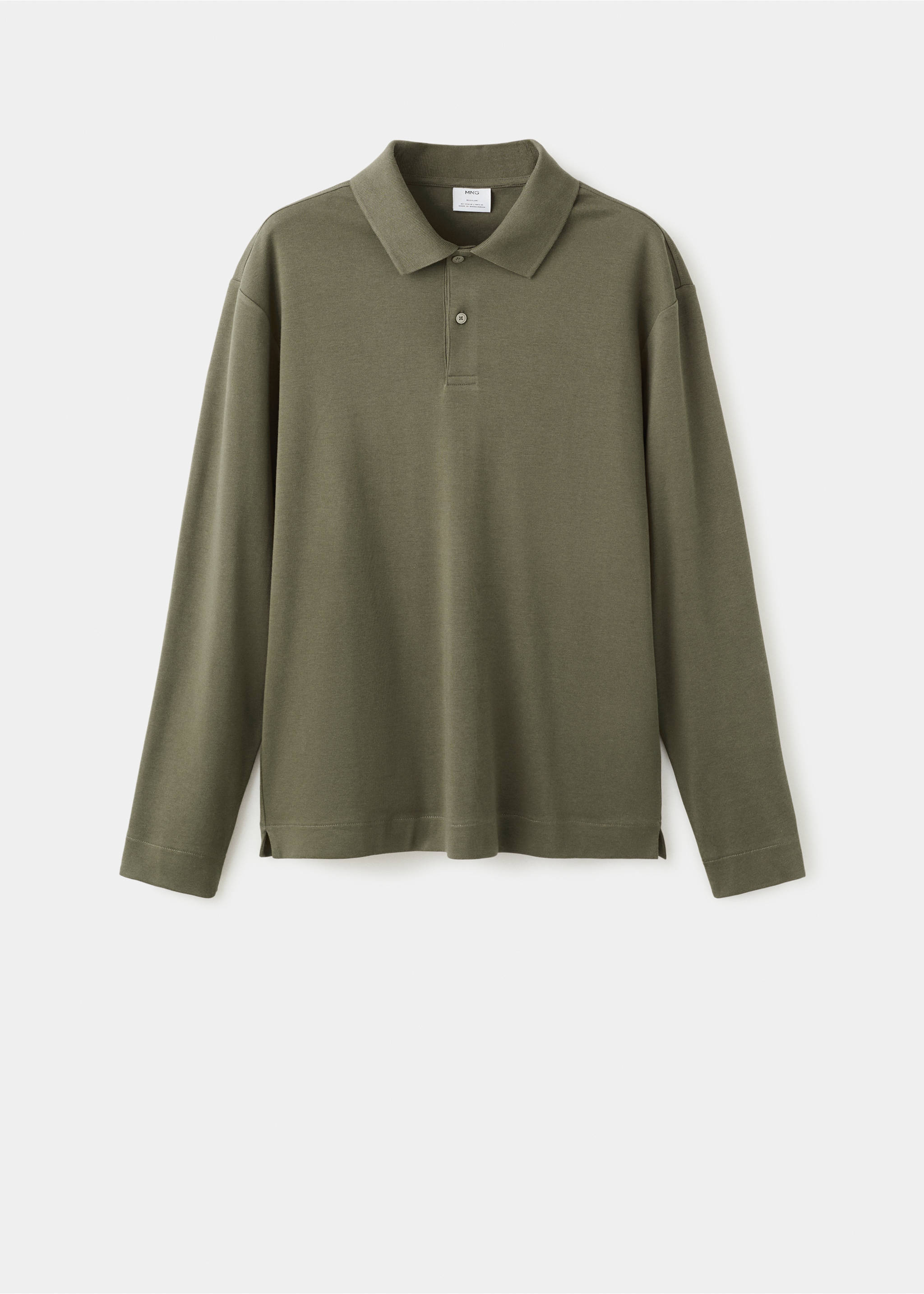 Regular-fit knitted polo sweater - Article without model, Medium Brown. Ref: 27081256-00.