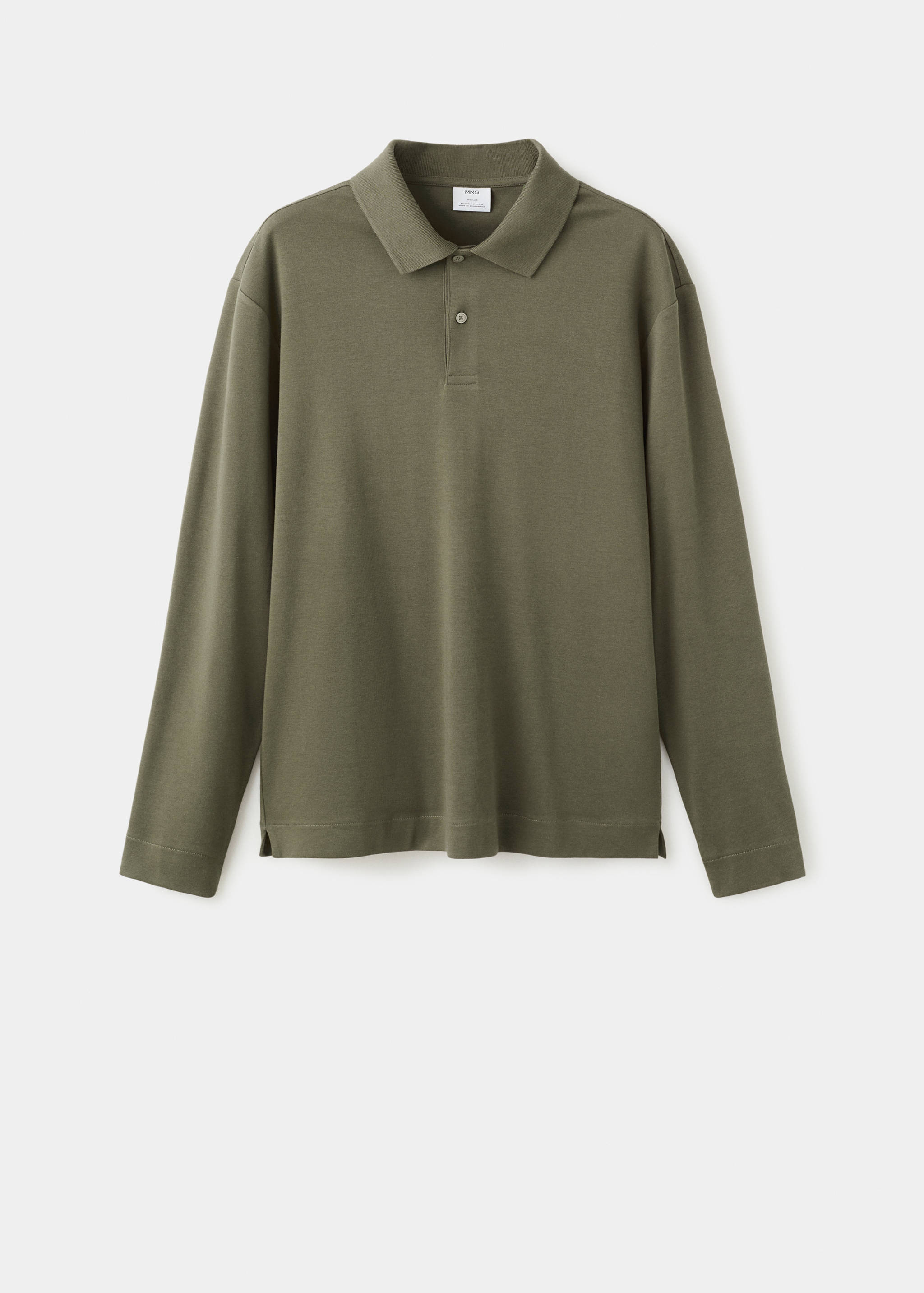 Regular-fit knitted polo sweater - Article without model