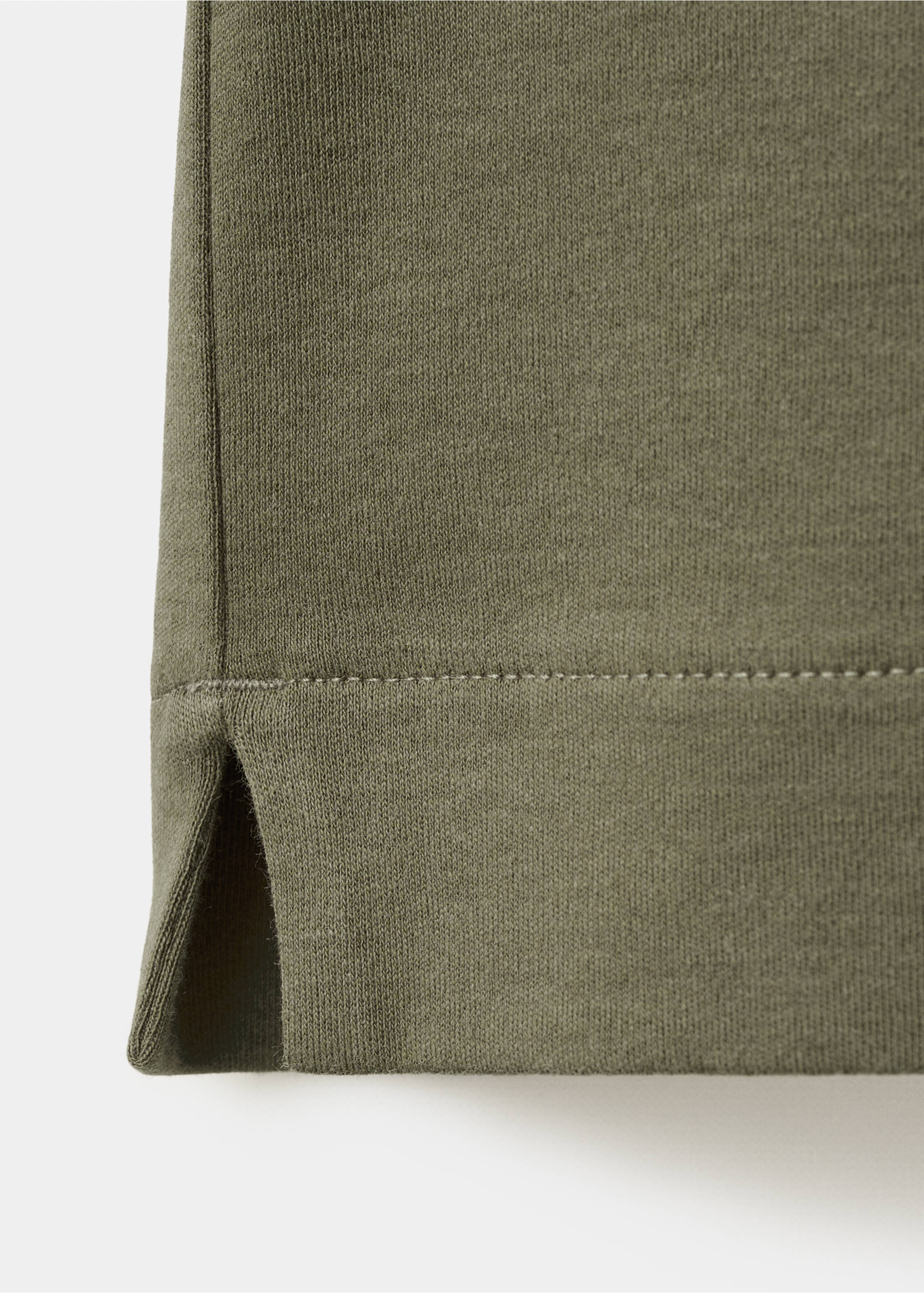 Regular-fit knitted polo sweater - Details of the article 8, Medium Brown. Ref: 27081256-00.