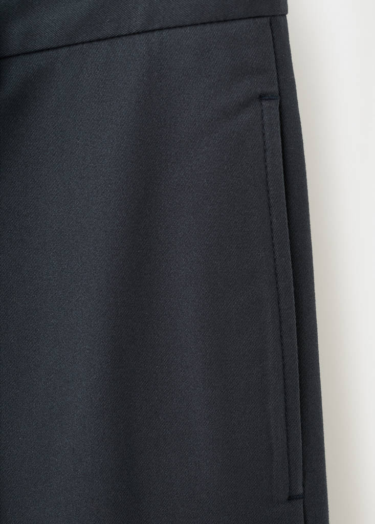Regular-fit cotton trousers — Navy