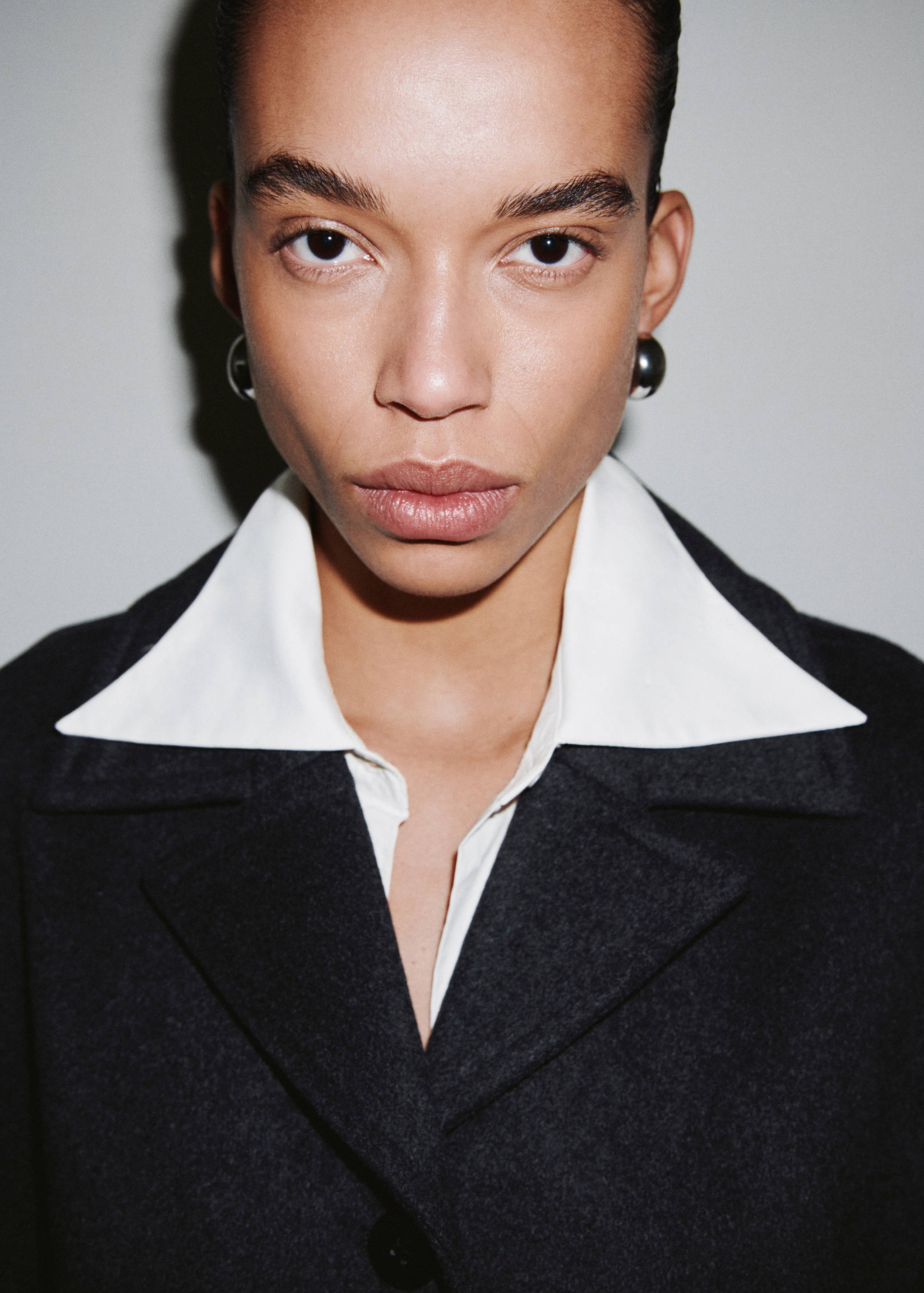 Abrigo mezcla lana botones - Detalle del artículo 1