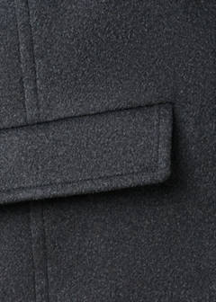 Wool-blend coat with button fastening — Grey 8