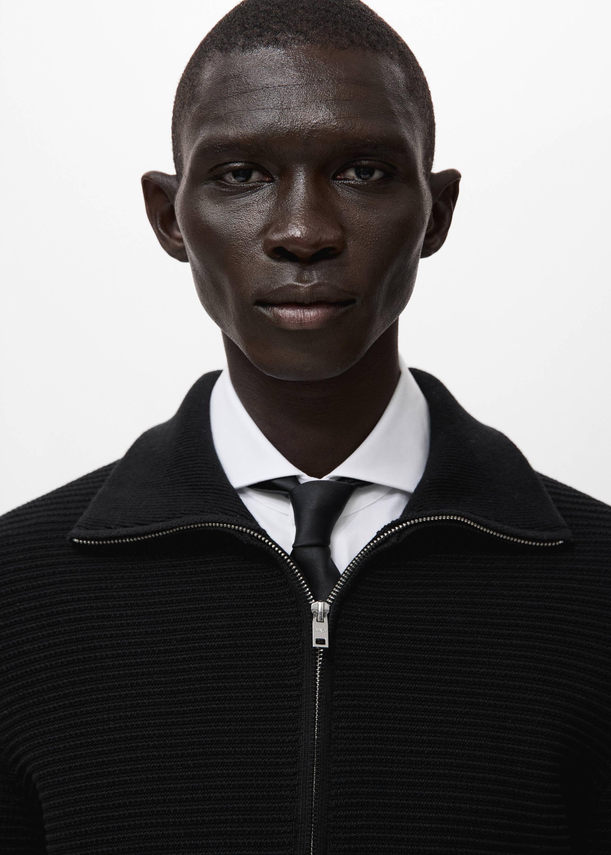 Cárdigan punto estructura cremallera - Detalle del artículo 1